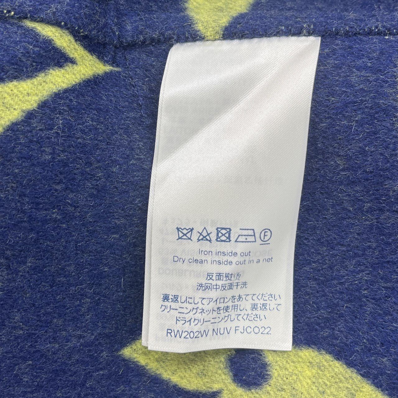 Louis Vuitton Louis Vuitton Blue and yellow color contrast full logo hood Size US XXS / EU 40 - 6 Thumbnail