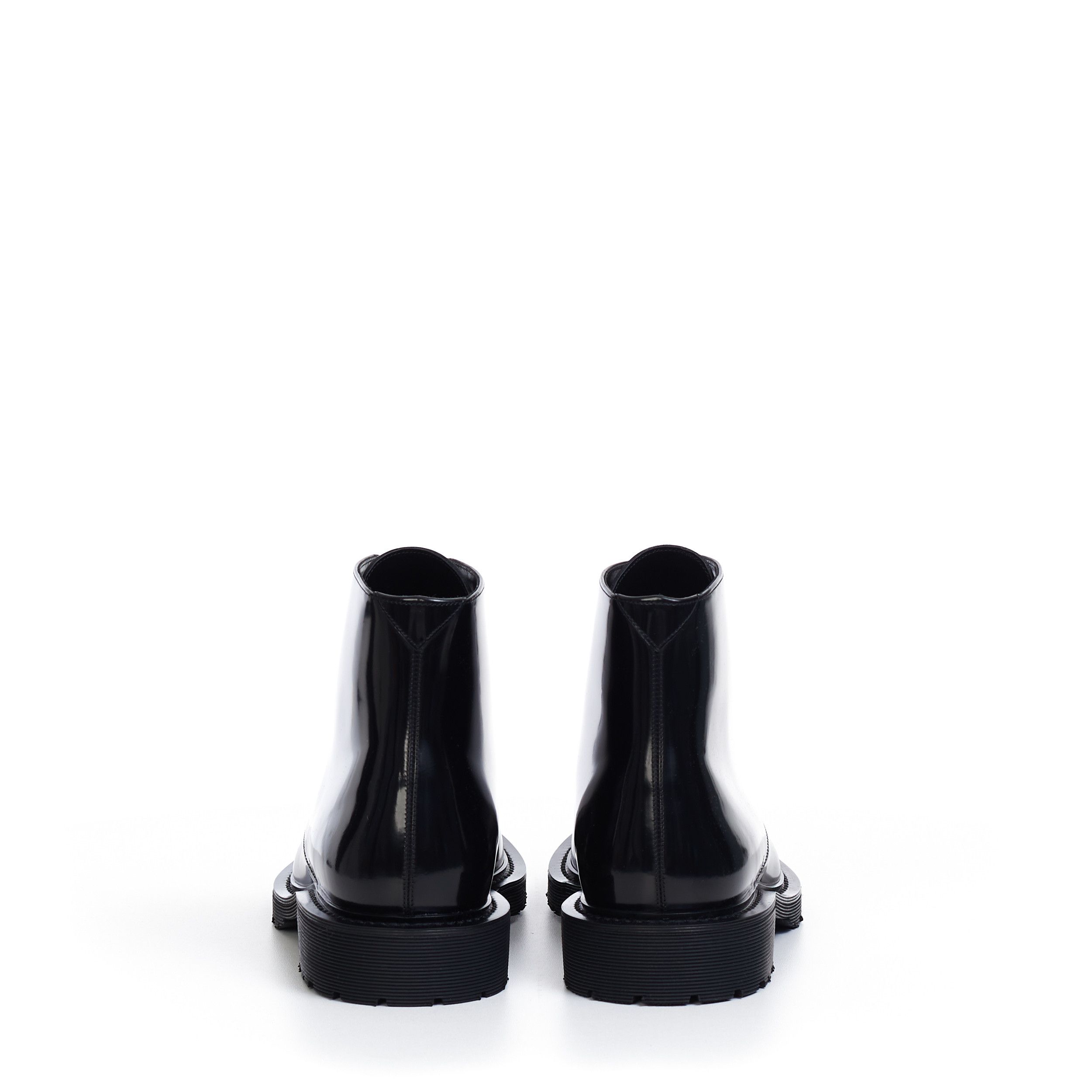 Saint Laurent Paris Army Boots In Shiny Black Calf Leather Size US 7.5 / EU 40-41 - 6 Thumbnail