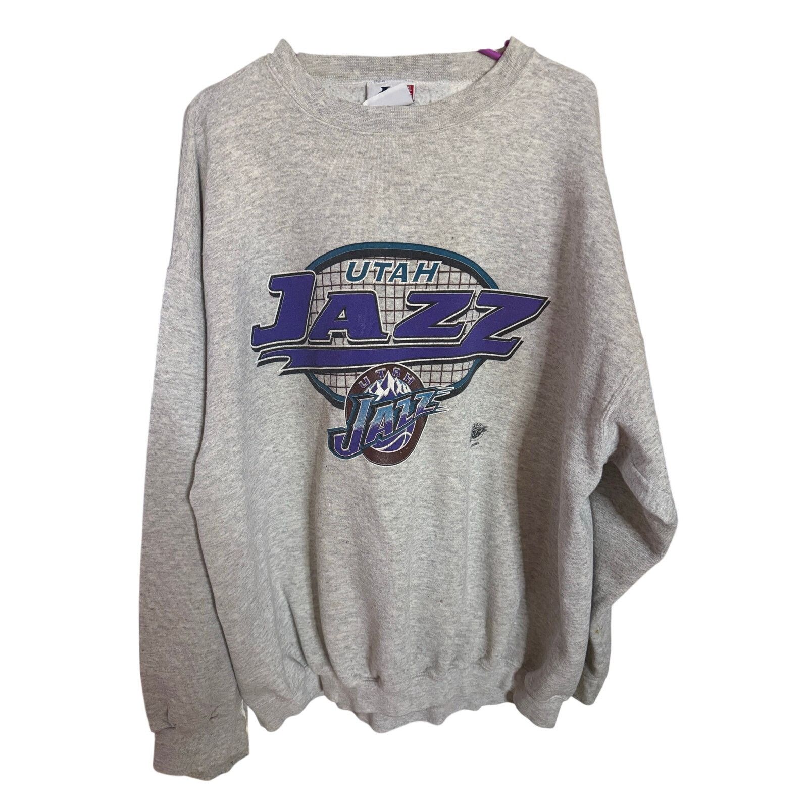 Logo Athletic Vintage Utah Jazz Crewneck Size US XXL / EU 58 / 5 - 1 Thumbnail