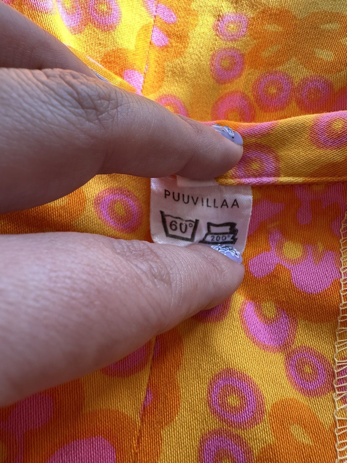 Vintage 60s Finnish Vintage Dress – Psychedelic, Kiitolon Zipper Size S / US 4 / IT 40 - 7 Thumbnail