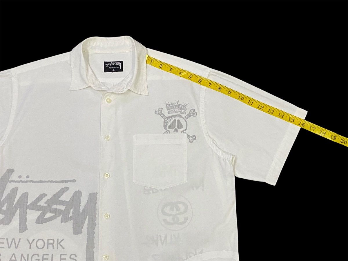 Stussy Stussy New York Printed Upside Down Button Ups Shirt Size US L / EU 52-54 / 3 - 18 Thumbnail