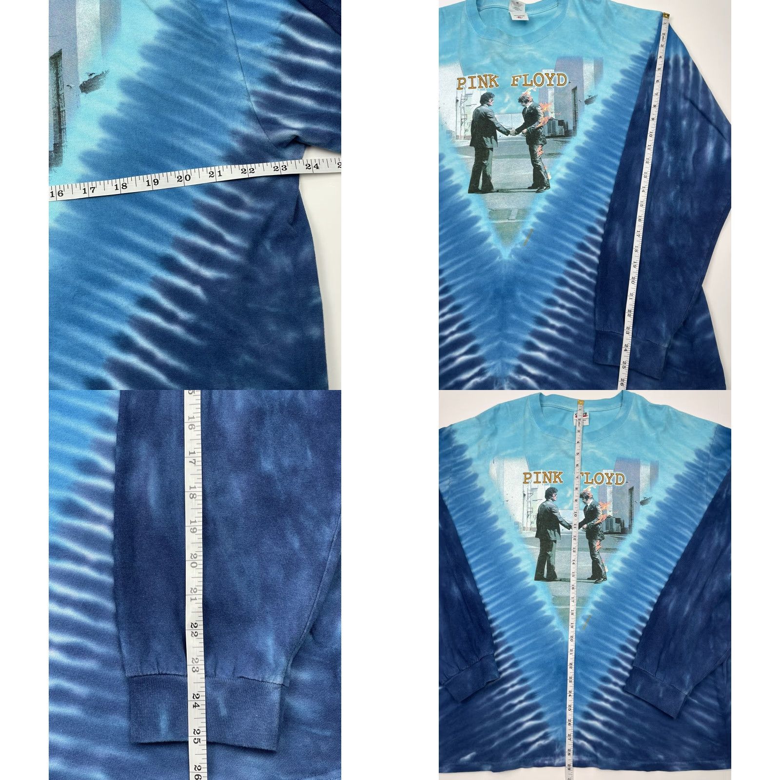 Anvil VINTAGE Anvil Pink Floyd Wish You Were Here Long Sleeve Shirt XL Tie Dye Double-Sided 80s Mens Size US XL / EU 56 / 4 - 8 Thumbnail