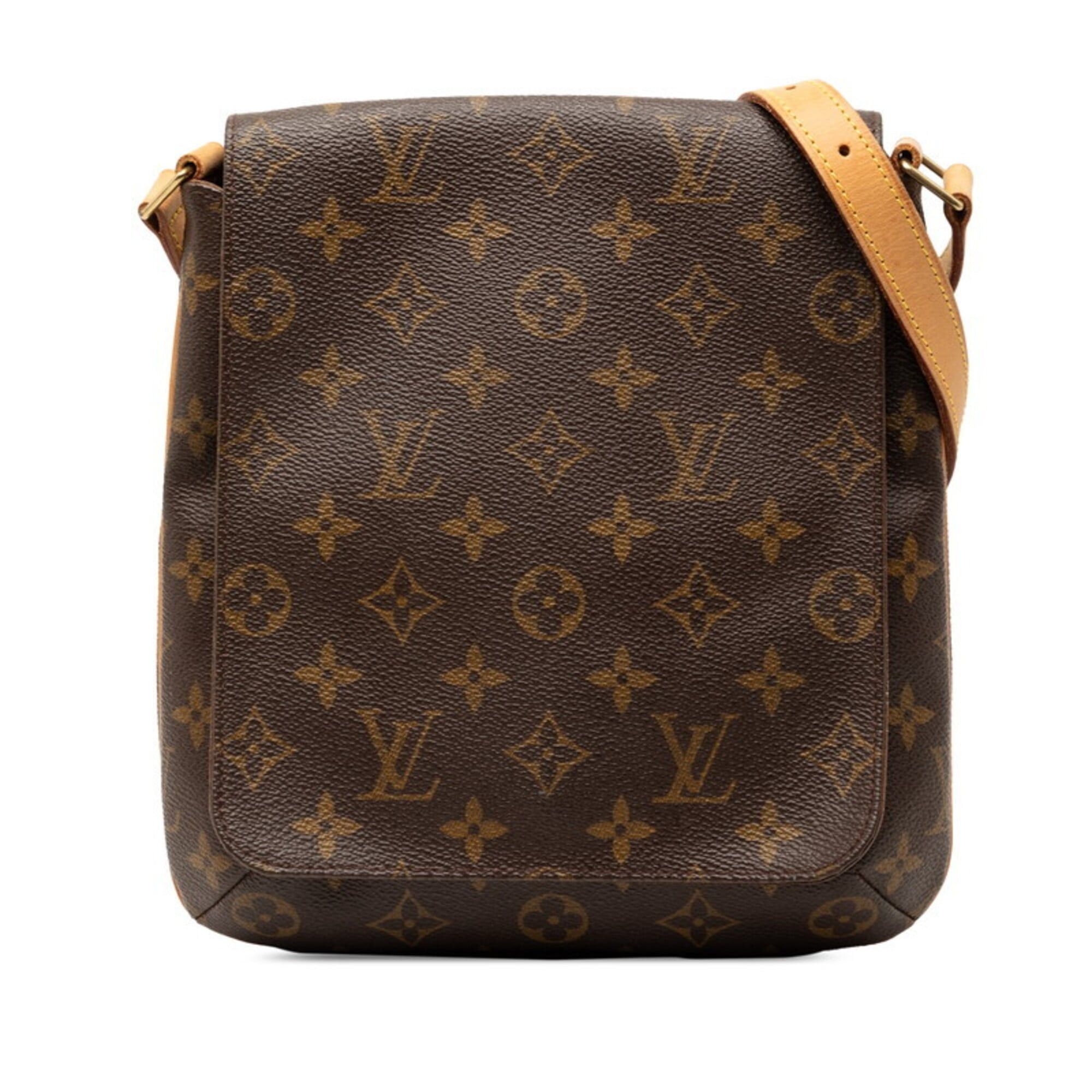 Louis Vuitton Louis Vuitton Monogram Musette Salsa Short Shoulder Bag M51258 Brown Leather Women's LOUIS VUITTON Size ONE SIZE - 1 Thumbnail