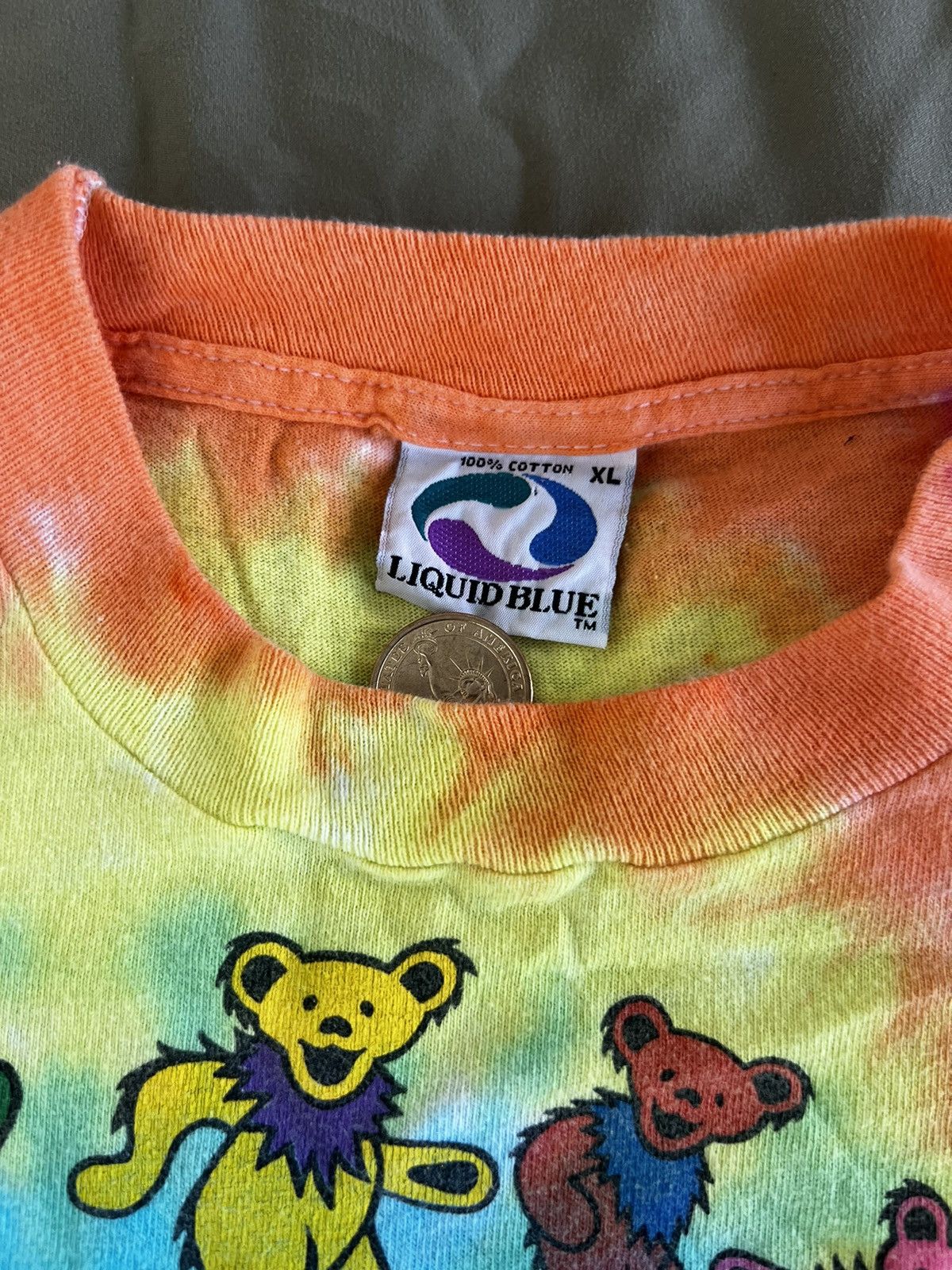 Liquid Blue 1989 Grateful Dead Circle Bear Tee Size US XL / EU 56 / 4 - 2 Thumbnail