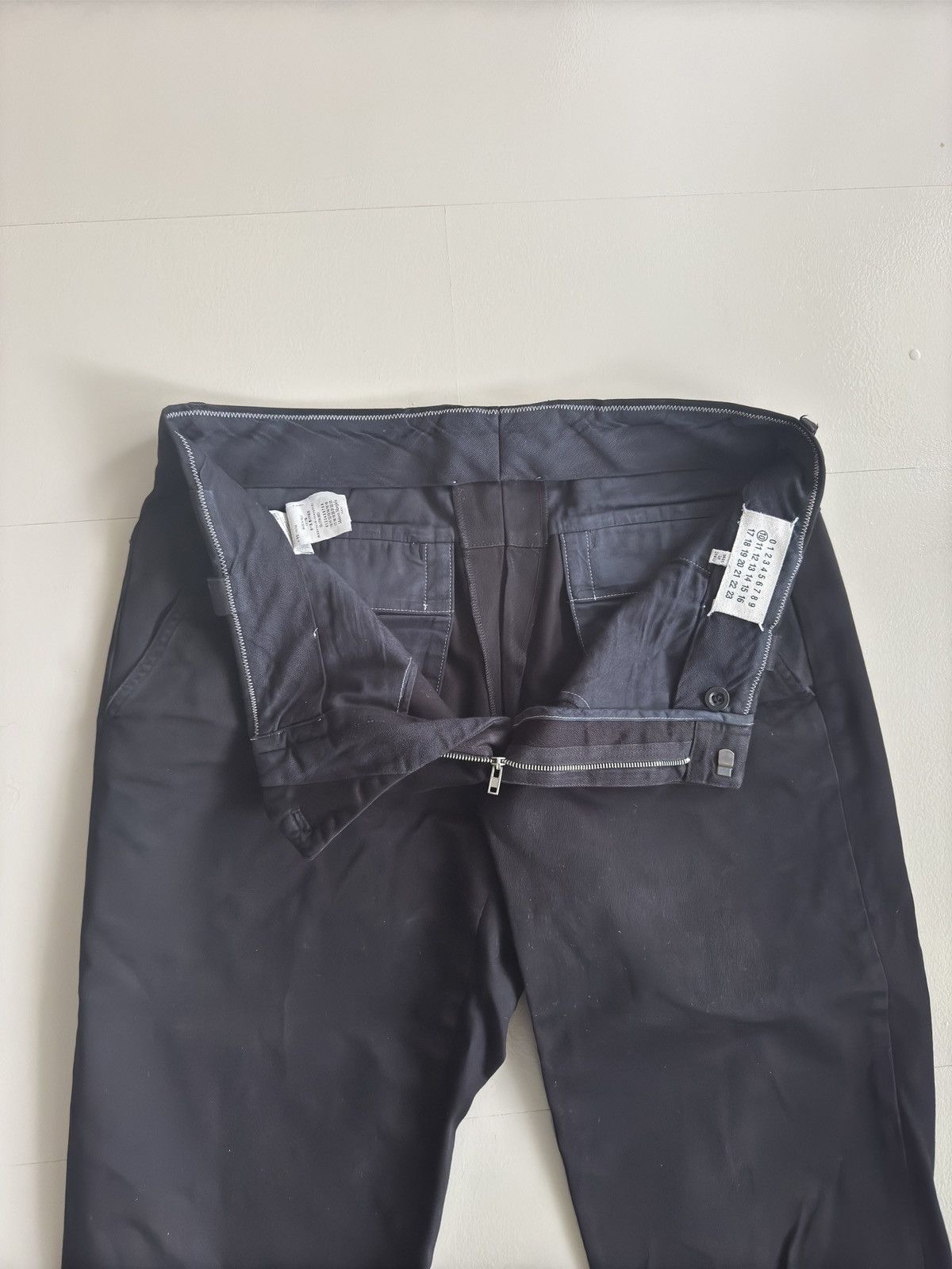 Maison Margiela Maison Margiela Zip Detail Cotton Trousers Size US 31 - 4 Thumbnail