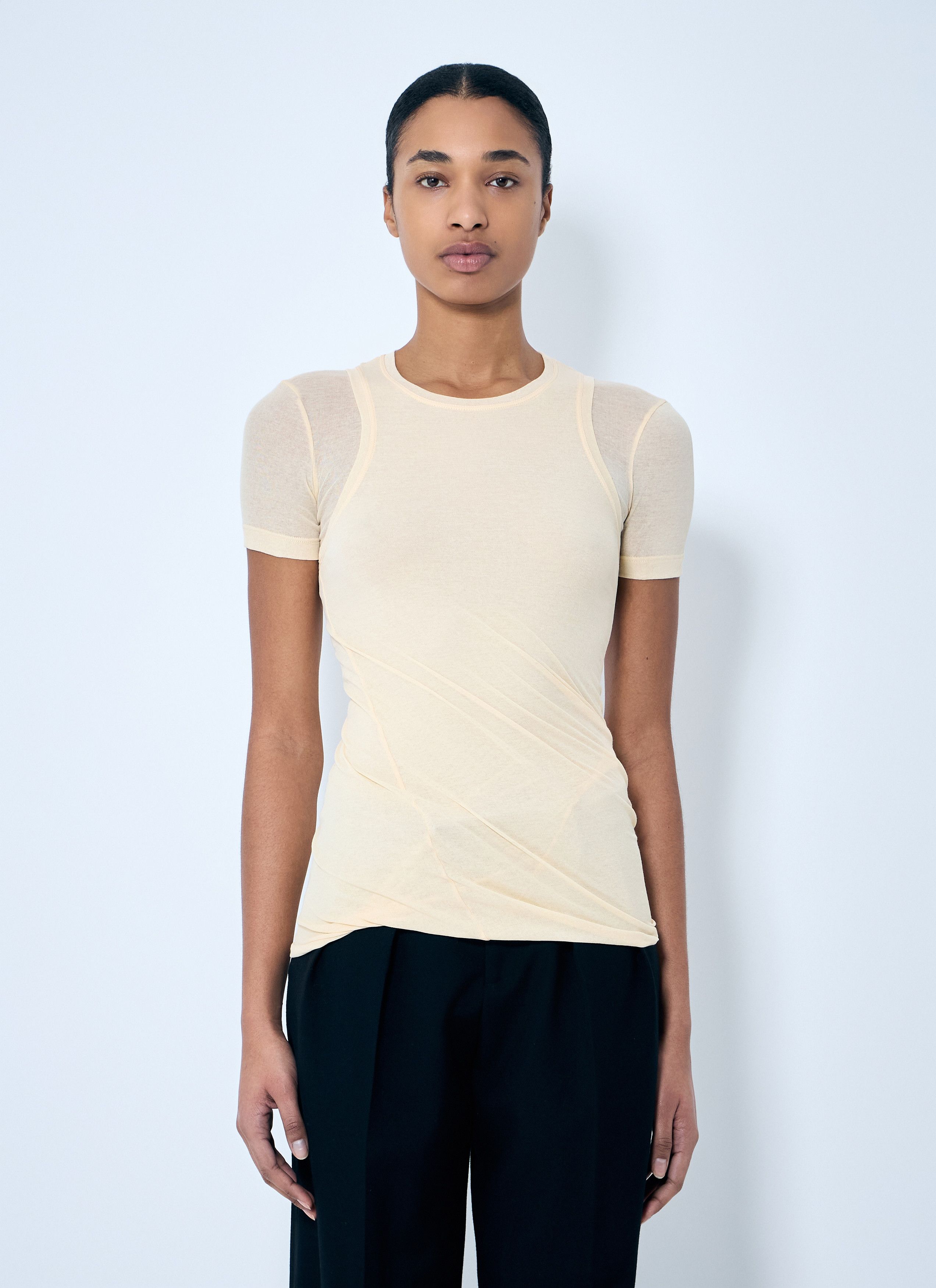 Jil Sander Layered T-Shirt Size XS / US 0-2 / IT 36-38 - 1 Thumbnail