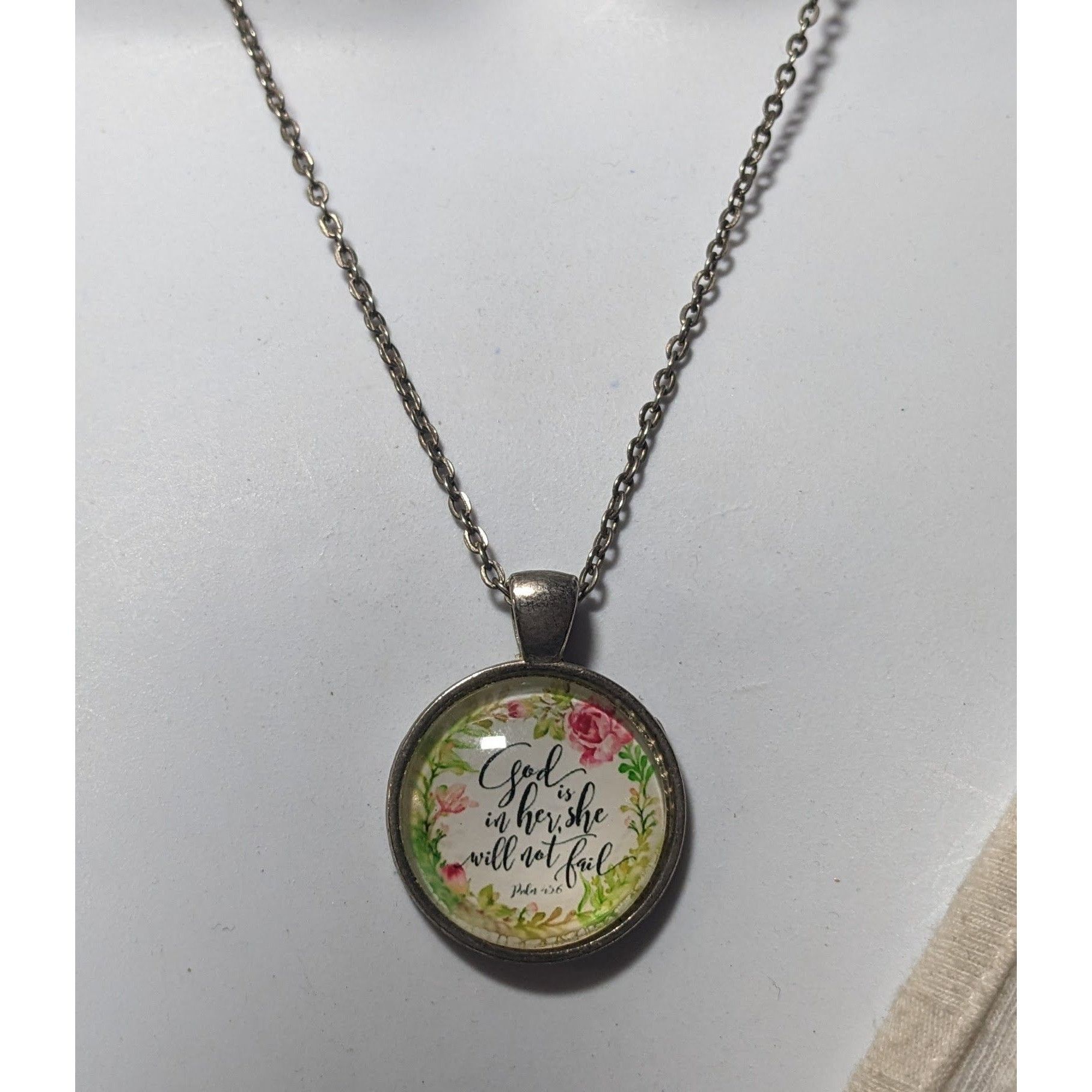 Other Religious Inspirational God Is In Her Pendant Necklace Size ONE SIZE - 6 Thumbnail