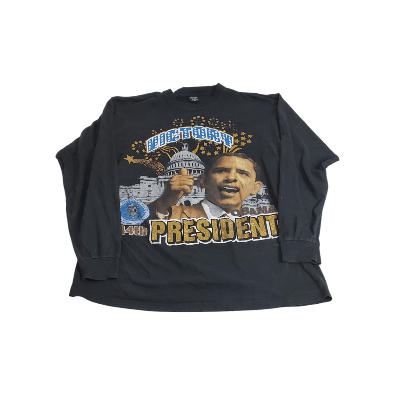 Vintage 2008 Barrack Obama 44th President T-Shirt (4XL) Size US XXL / EU 58 / 5 - 1 Thumbnail