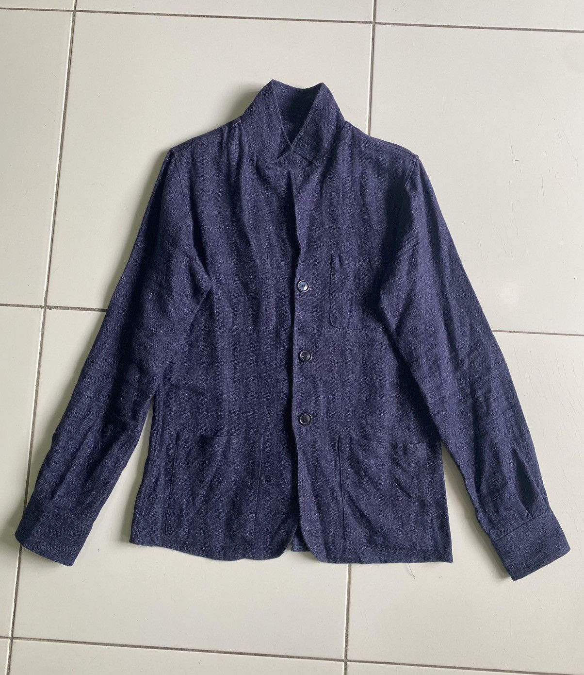 Bevilacqua Vintage bevilacqua indigo blazer Girls styles Coat Size S / US 4 / IT 40 - 1 Thumbnail