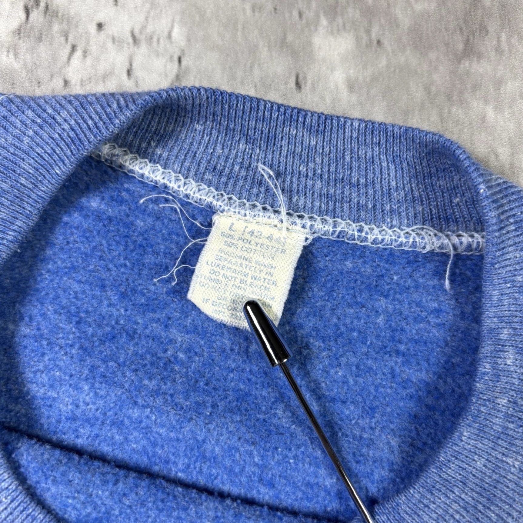 Vintage VINTAGE Gnome Funny Quote Sweatshirt Crewneck Blue Large 90s 80s Humor Unbranded Men Pullover Cotton Fleece Logo Size US L / EU 52-54 / 3 - 3 Thumbnail