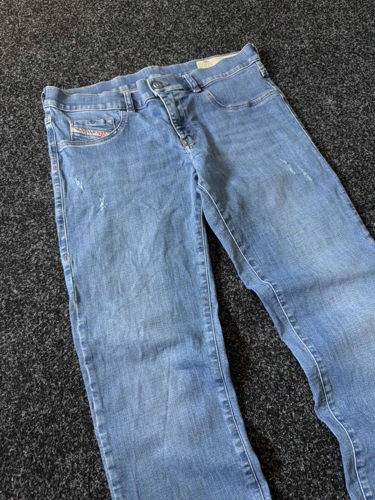 Diesel Luxury Y2K Diesel Livier-Ankle Light Wash Skinny Jeans W31 Size 31" - 5 Thumbnail