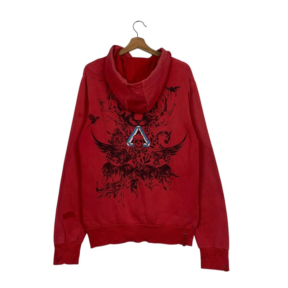 Japanese Brand Vintage Insight Fifty One Big Print Hoodie Size US S / EU 44-46 / 1 - 1 Thumbnail