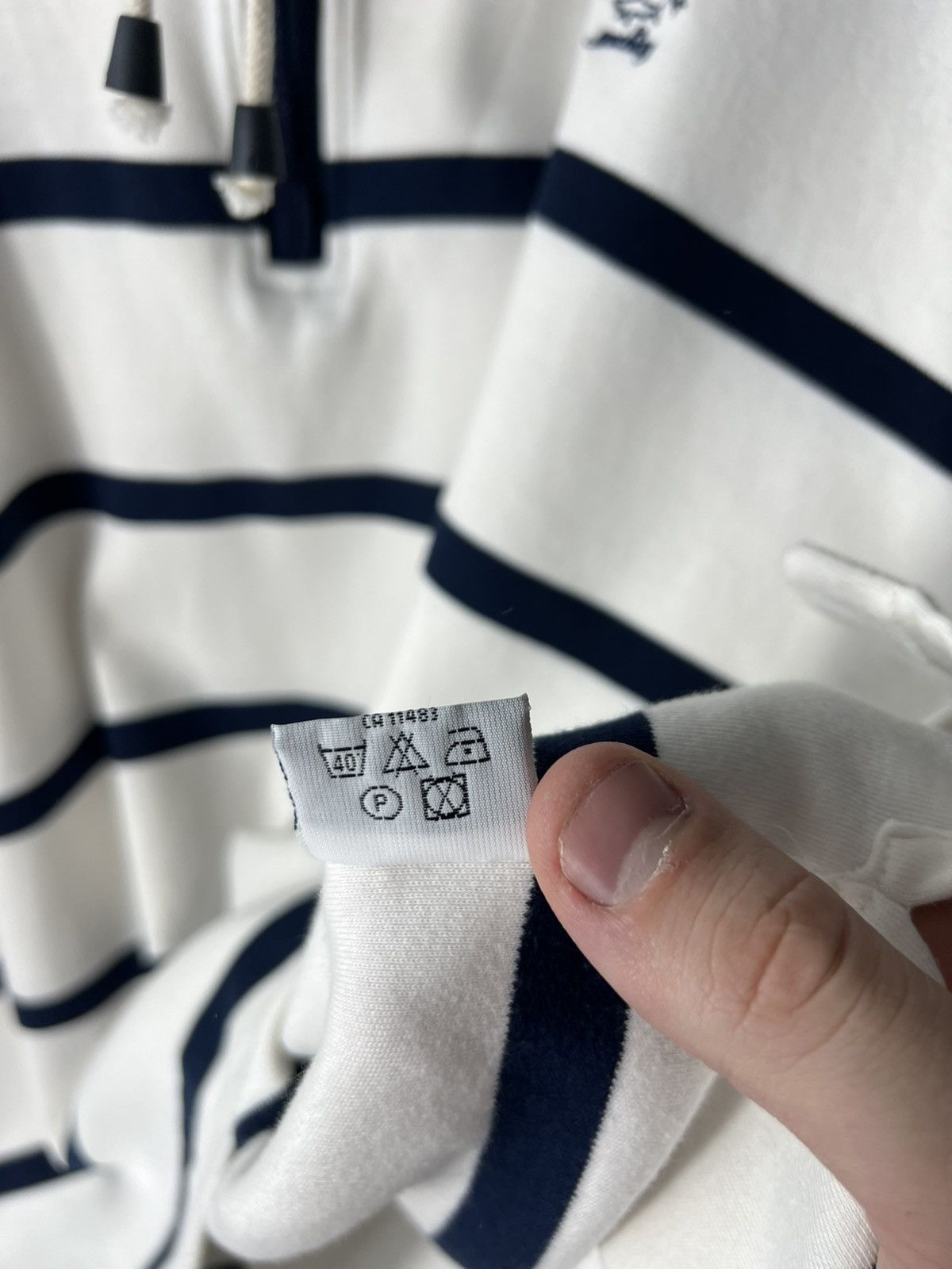 Paul & Shark Vintage Paul & Shark Yachting Striped Rugby Sweater 1/4 Zip Size US XXL / EU 58 / 5 - 10 Thumbnail