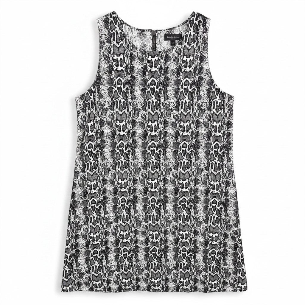 Other Karen Kane Women's Medium Black White Snakeskin Print Dress Size M / US 6-8 / IT 42-44 - 1 Thumbnail
