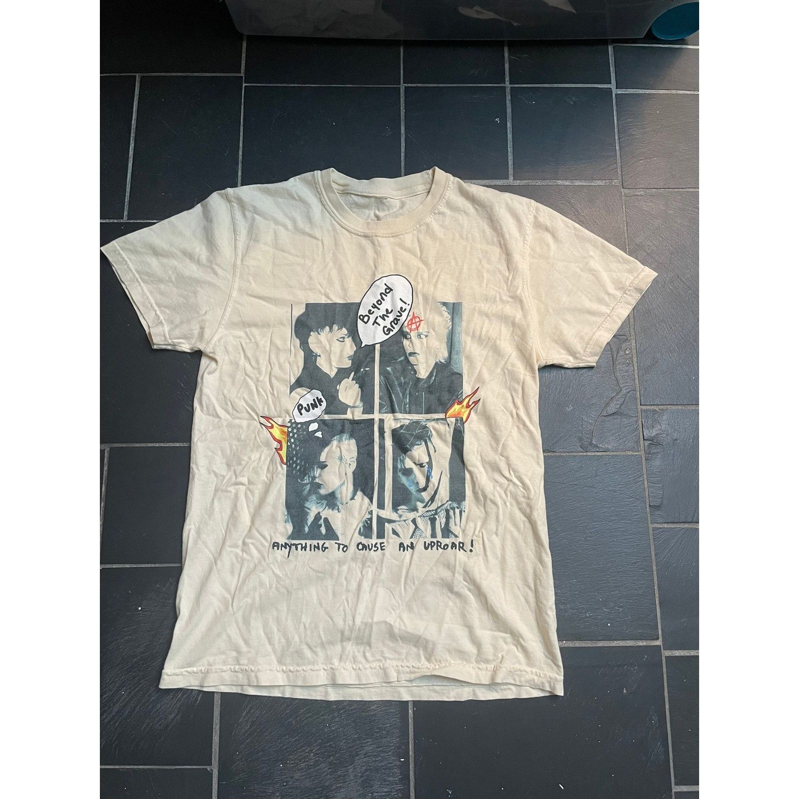 Other Goth Punk Graphic Tan Tshirt Small Size US S / EU 44-46 / 1 - 1 Thumbnail