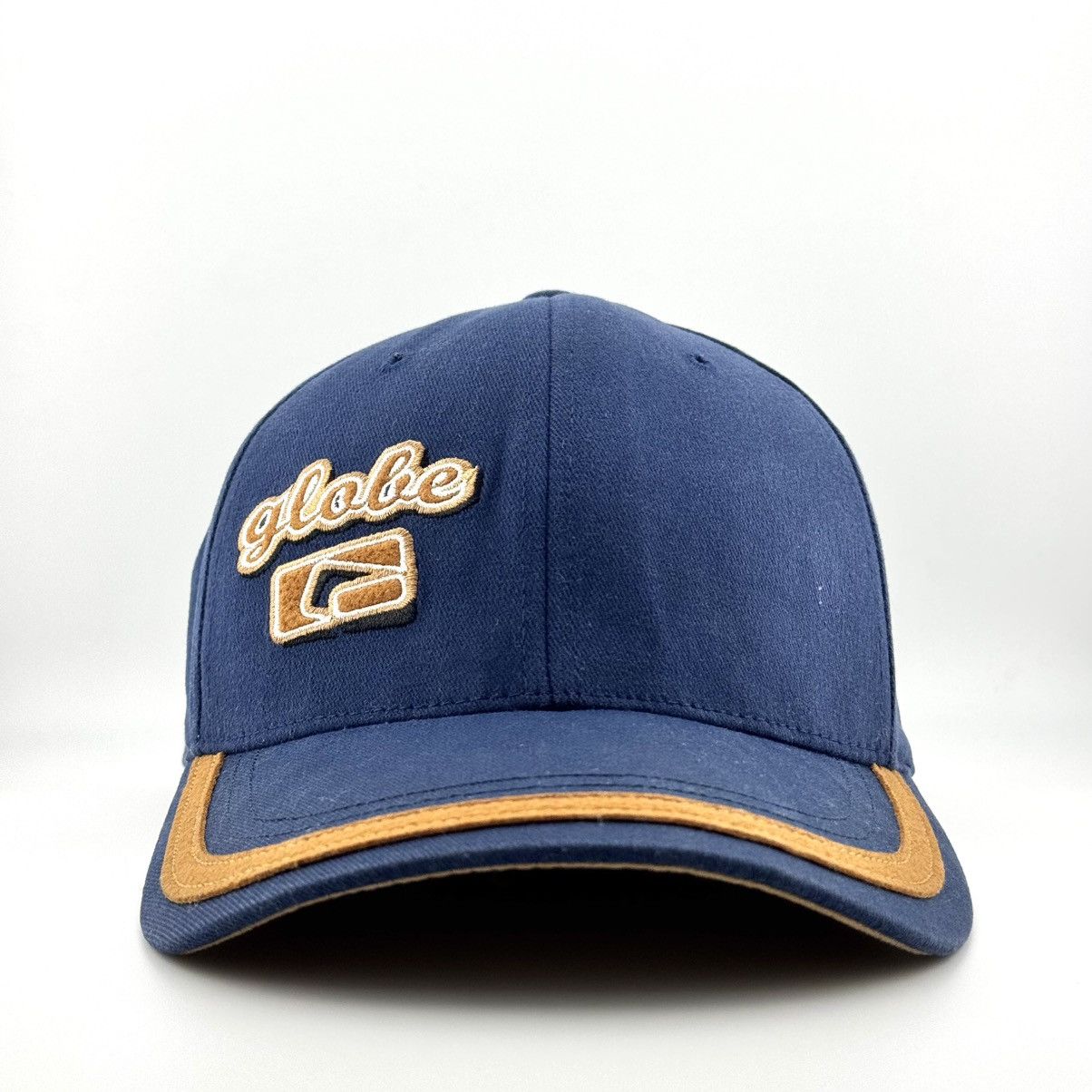 Globe Y2K Globe Skateboard Vintage Rodney Mullen Era Navy Tan Cap Size ONE SIZE - 3 Thumbnail