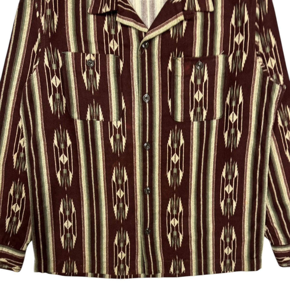 Schott Vtg🔥Schott Bros Nyc Native Navajo Camp Collar Shirt Size US M / EU 48-50 / 2 - 8 Thumbnail