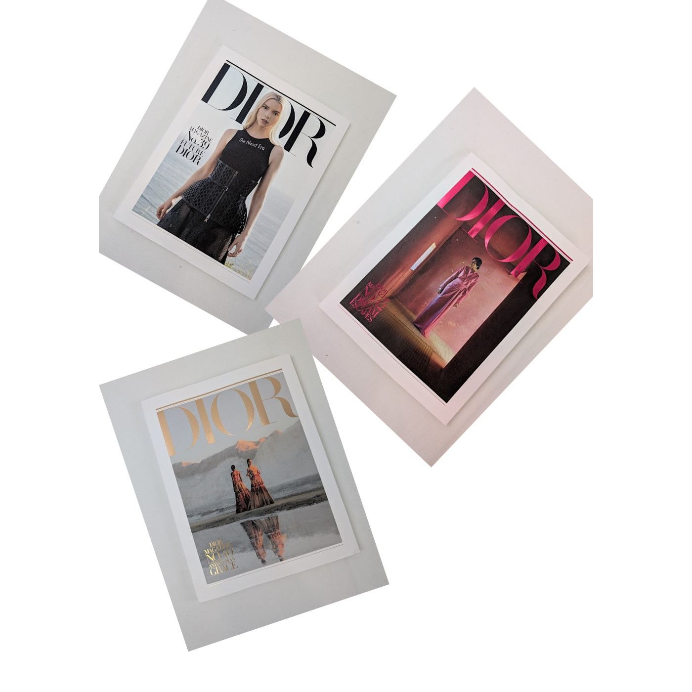 o1rshd1 Pack of 3 Magazines Dior No: 39 No: 40 & No: 42