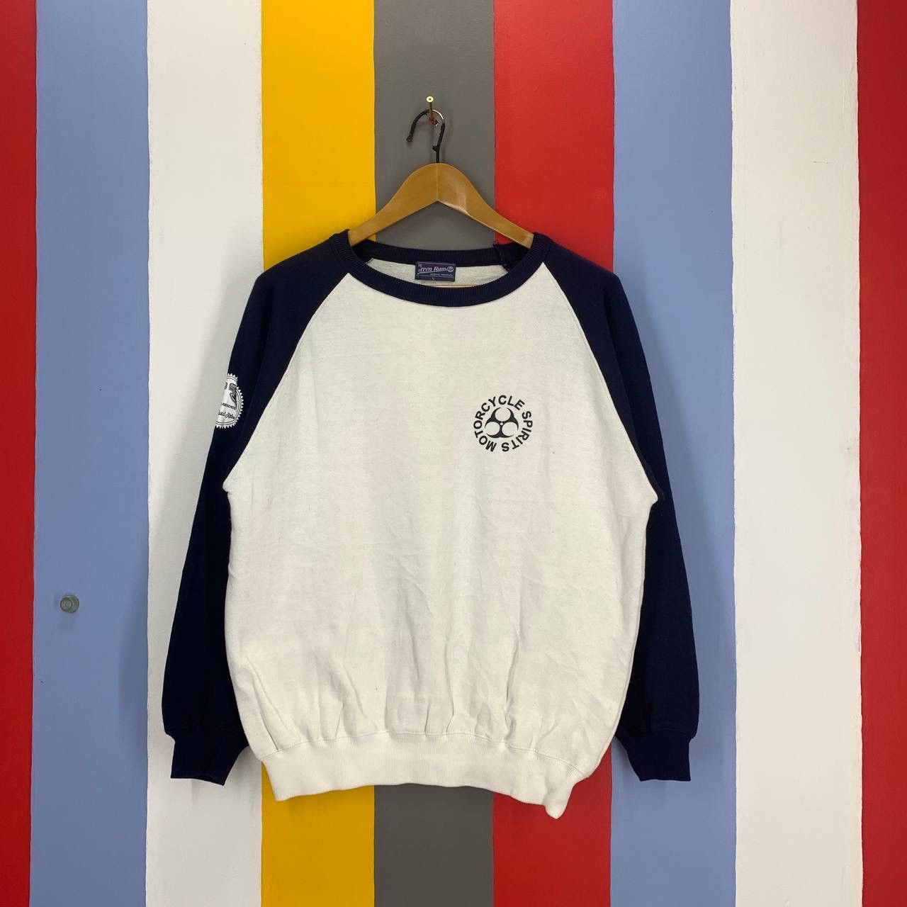 Japanese Brand Motorcycle Spirit GREEN RUM Sweatshirt #2547/R Size US M / EU 48-50 / 2 - 3 Thumbnail