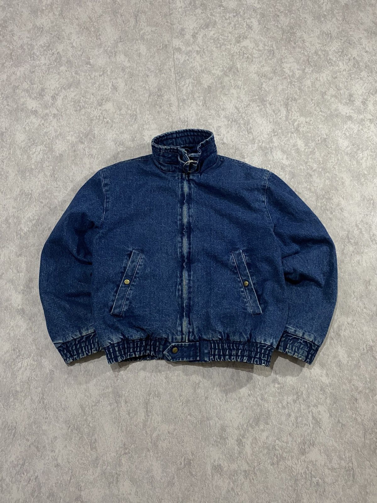 Vintage Vintage USA 80s Panoply Safety Garment Denim Bomber WorkWear Size US M / EU 48-50 / 2 - 1 Thumbnail