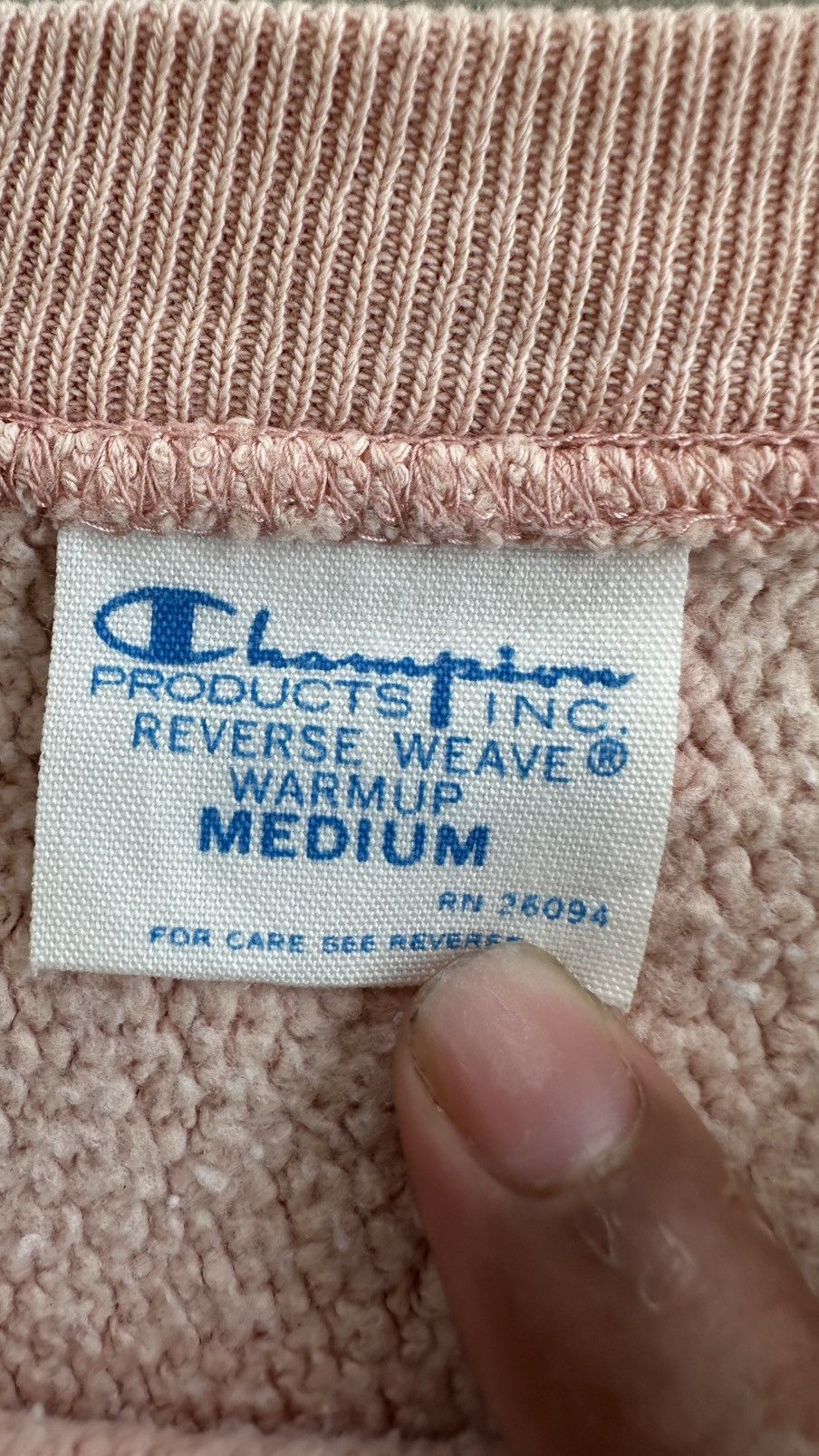 Champion CHAMPION REVERSE WEAVE PINK SWEATSHIRT Size US L / EU 52-54 / 3 - 3 Thumbnail