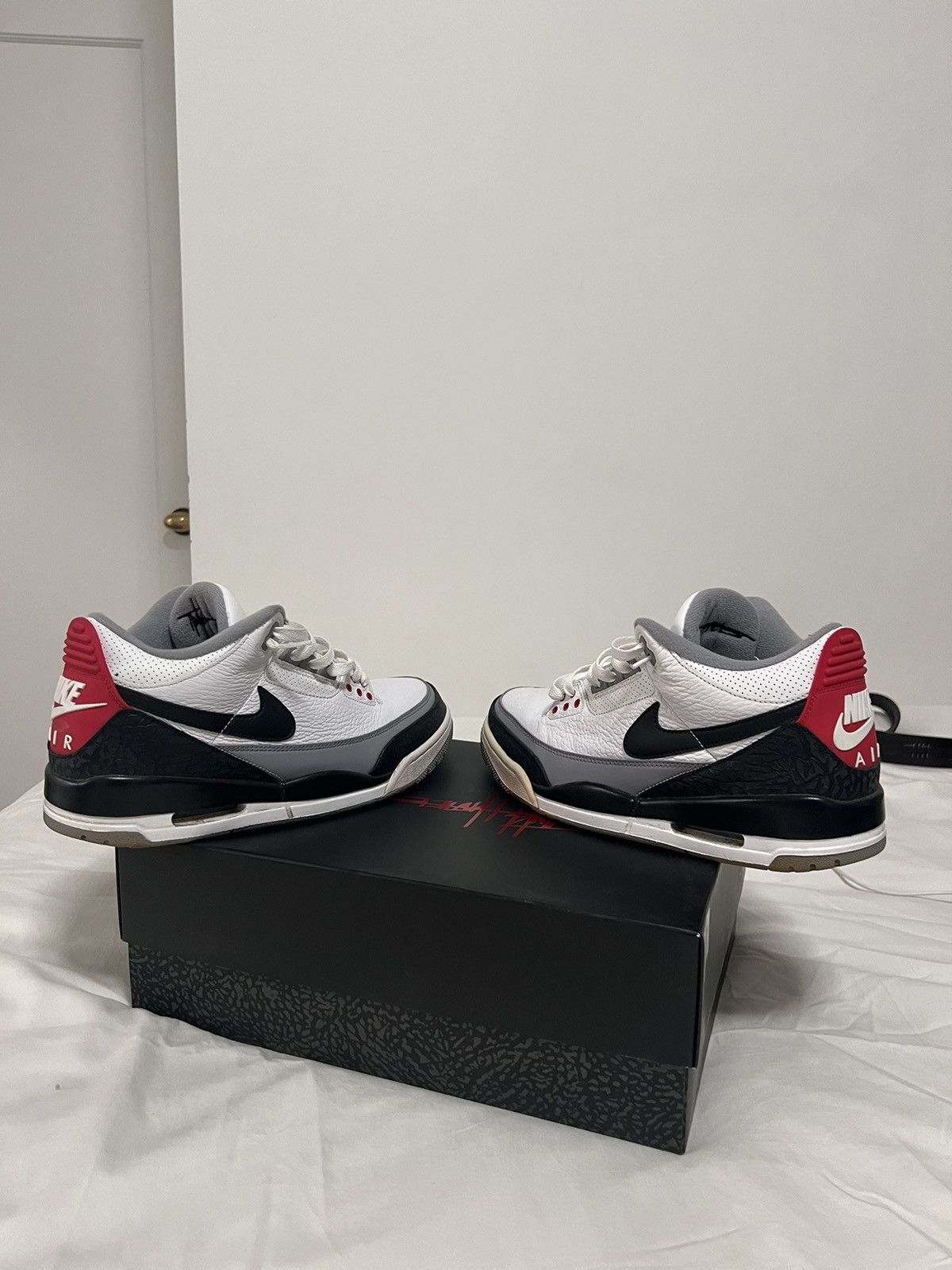 image of Air Jordan 3 Retro Tinker Nrg Shoes in White, Men's (Size 11)