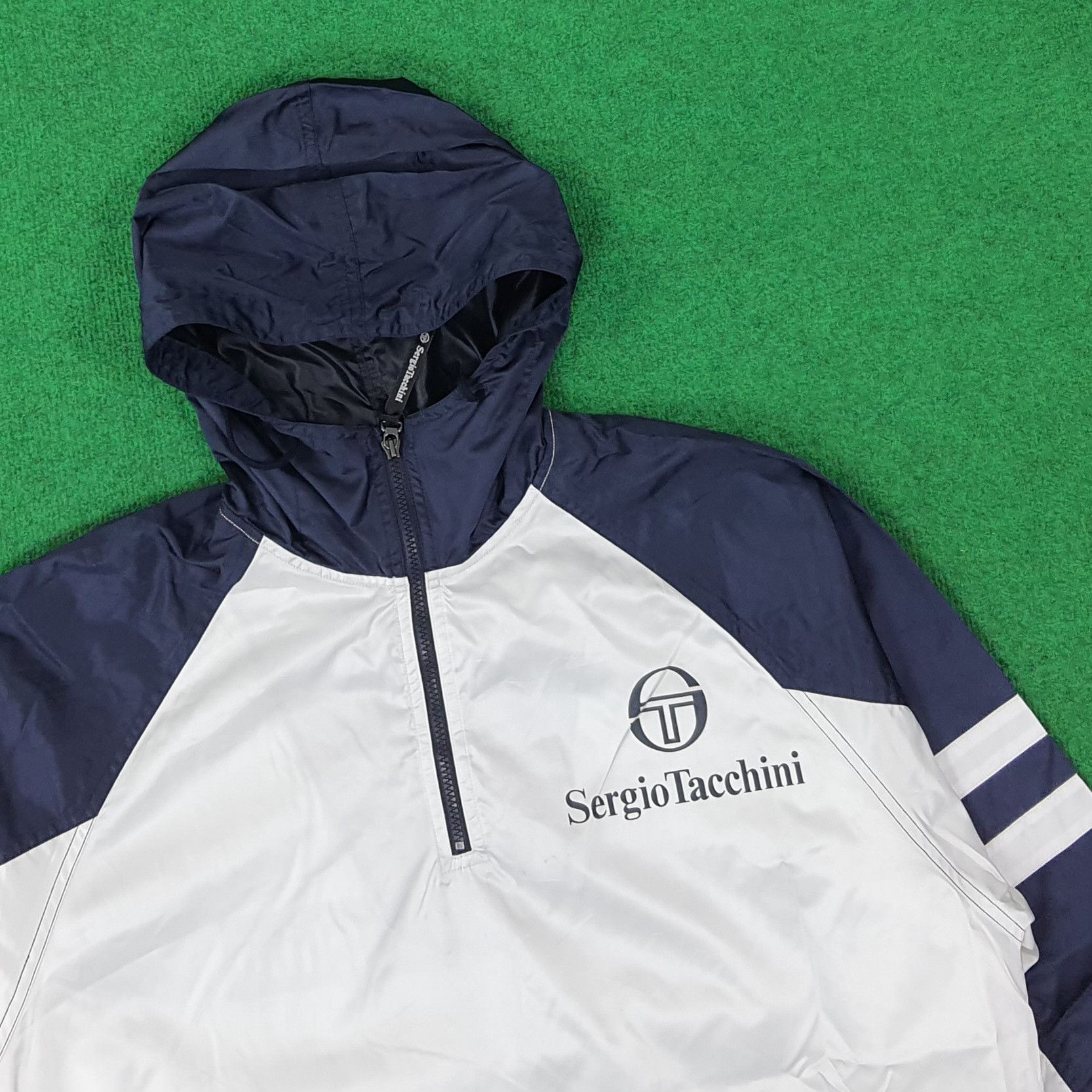 Sergio Tacchini Vintage Sergio Tacchini Half Zipper Jacket C238N10 Size US XL / EU 56 / 4 - 4 Thumbnail