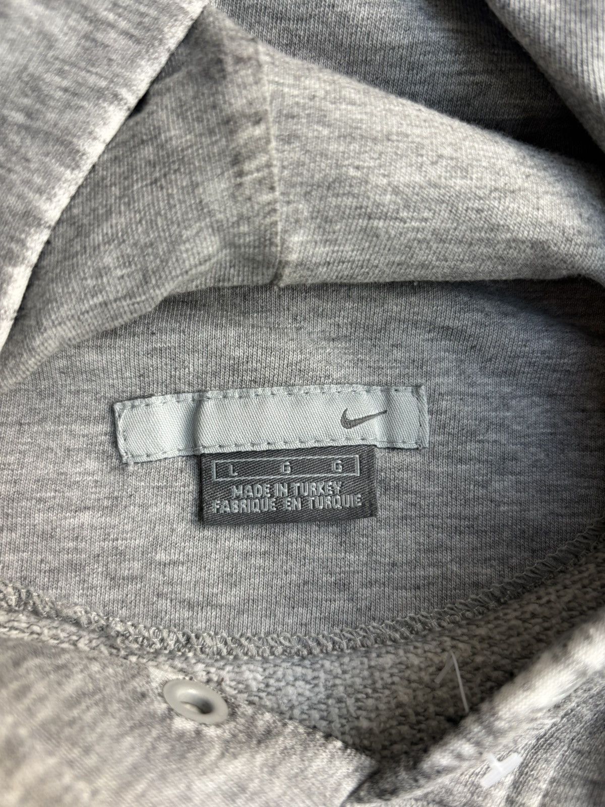 Nike Nike Light Gray Hoodie Sweatshirt US L Size US L / EU 52-54 / 3 - 8 Thumbnail