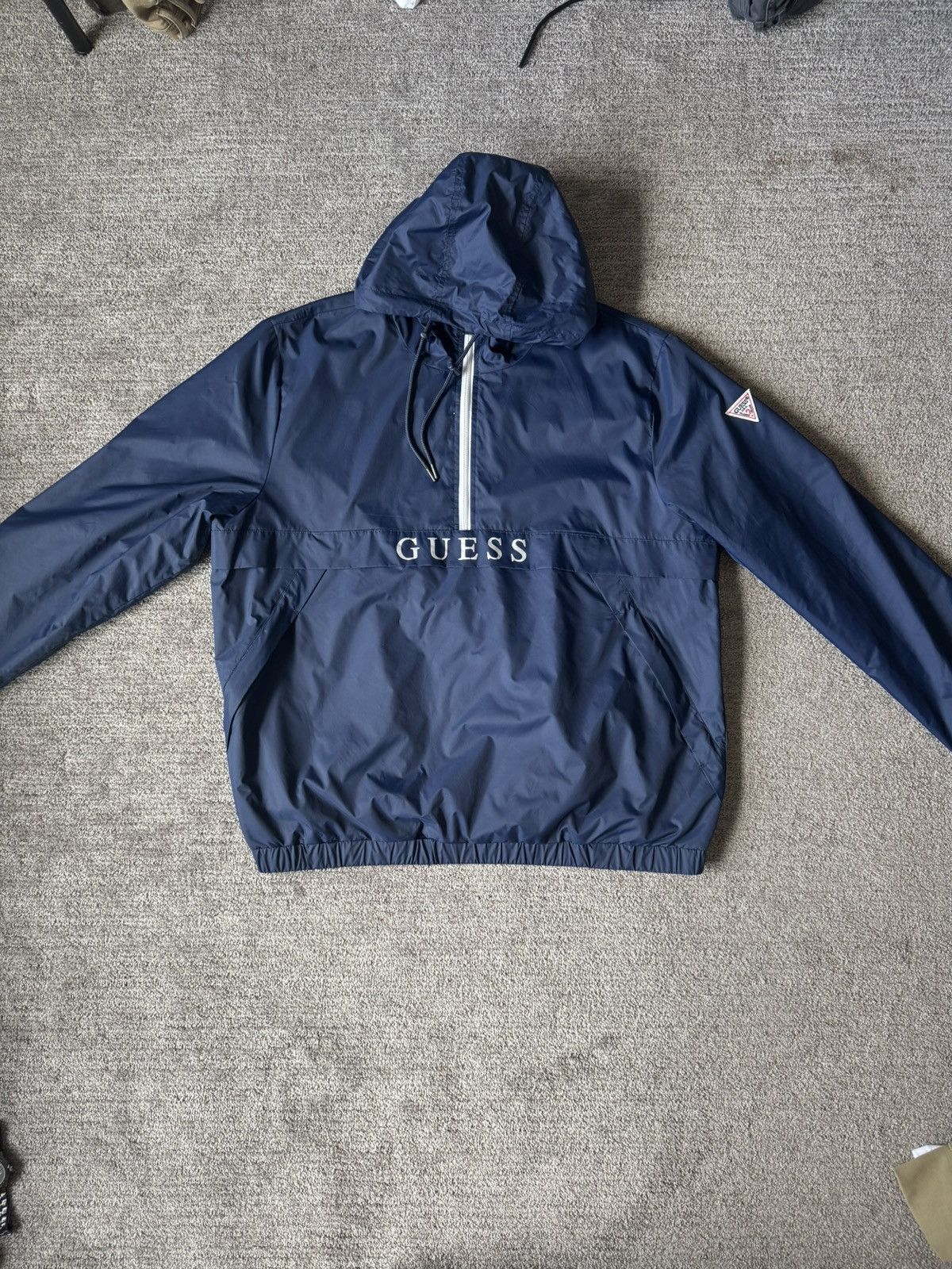 Guess Guess Nylon Quarter Zip Jacket Size US XXL / EU 58 / 5 - 2 Thumbnail
