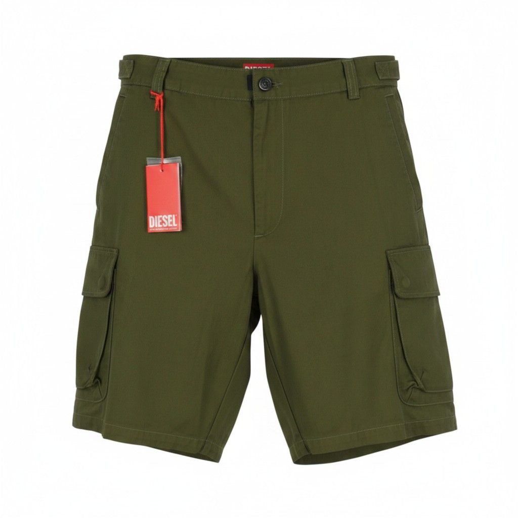 P-ARGYM 52 W37 Khaki Green Cargo Shorts 91372