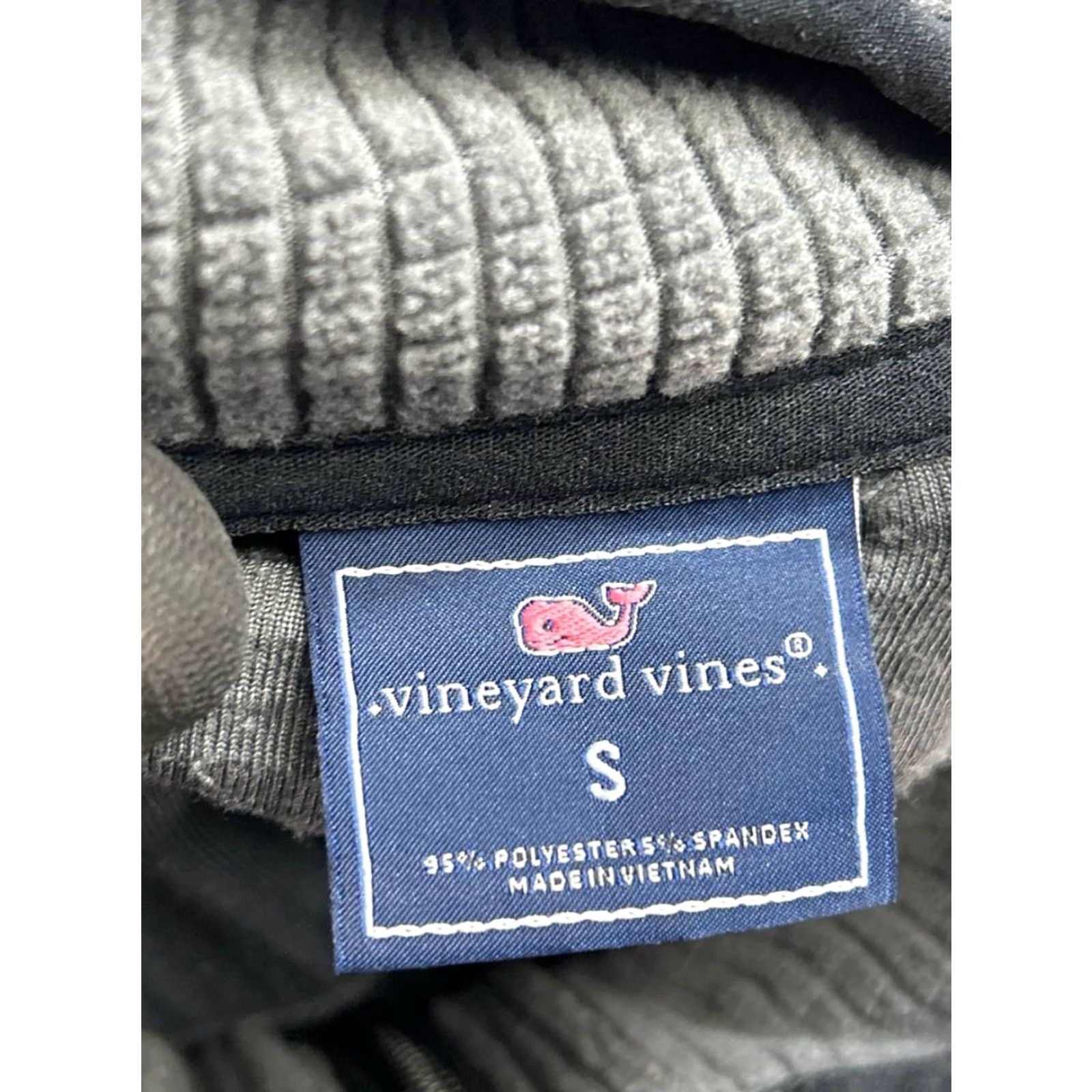 Vineyard Vines Vineyard Vines Grid Fleece Sweater Mens Small Gray Stretch Logo Quarter Zip Shirt Regular Mens Size US S / EU 44-46 / 1 - 4 Thumbnail