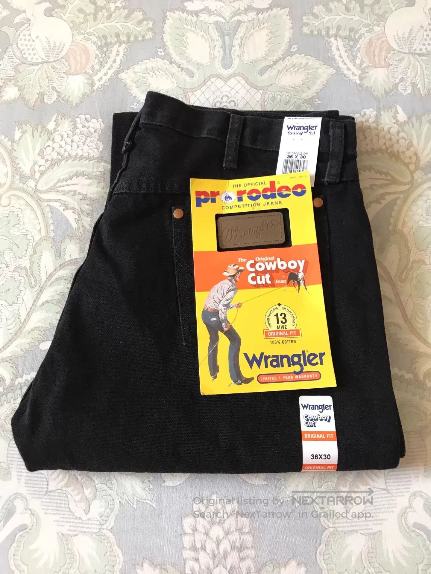 Wrangler Wrangler 13MWZ Black Jeans W36L30. Size US 36 / EU 52 - 1 Thumbnail