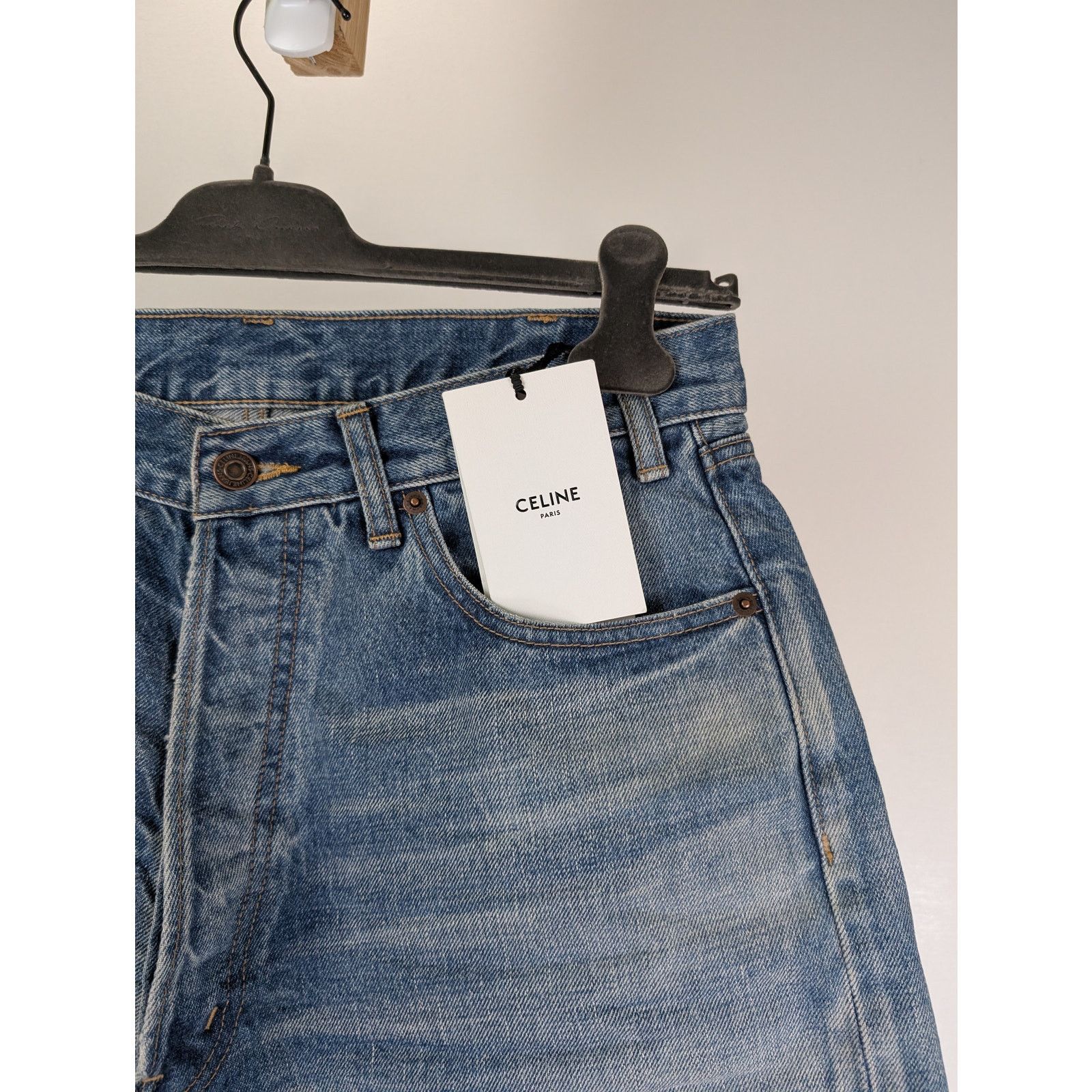 Celine o1rshd1 Denim Shorts in Blue Size US 30 / EU 46 - 4 Thumbnail