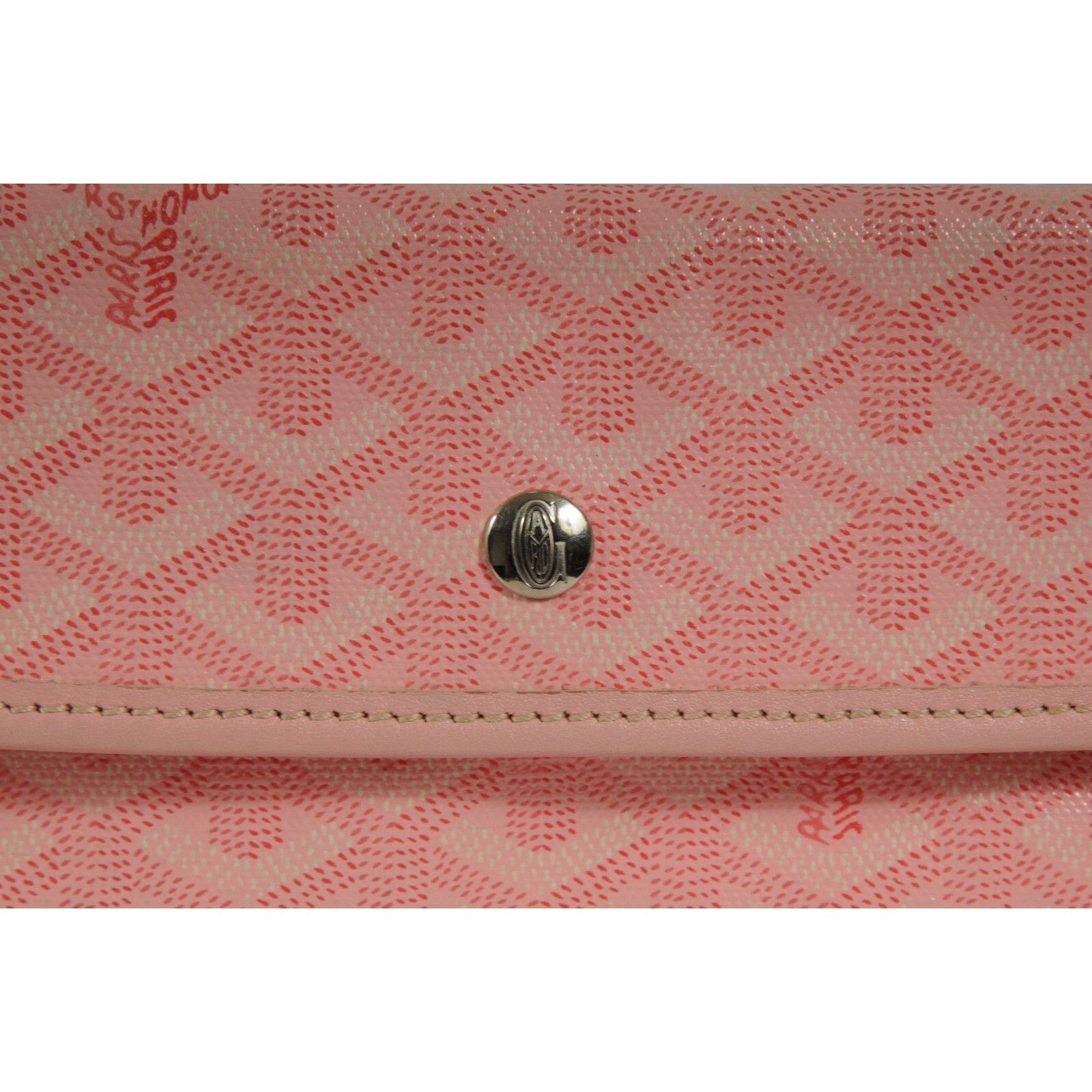 Goyard Pink Wallet Pouch Phone Case Travel Holder Sac File C Size ONE SIZE - 2 Thumbnail