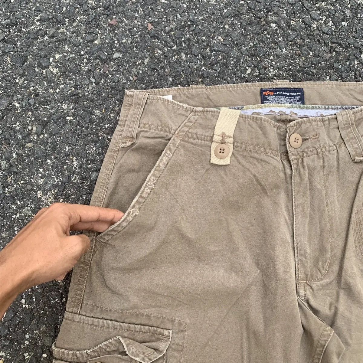 Jungles STEALS💥JAPANESE VINTAGE UTILITY ALPHA INDUSTRY CARGO PANTS Size US 32 / EU 48 - 4 Thumbnail
