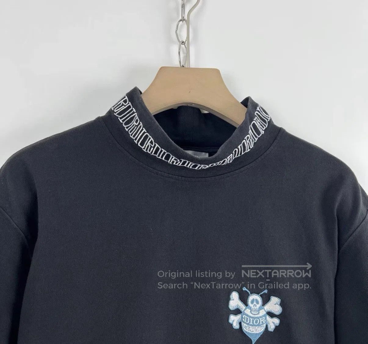 Dior Black Short-Sleeve Shirt with Embroidered Chest Design. Size US XXS / EU 40 - 3 Thumbnail
