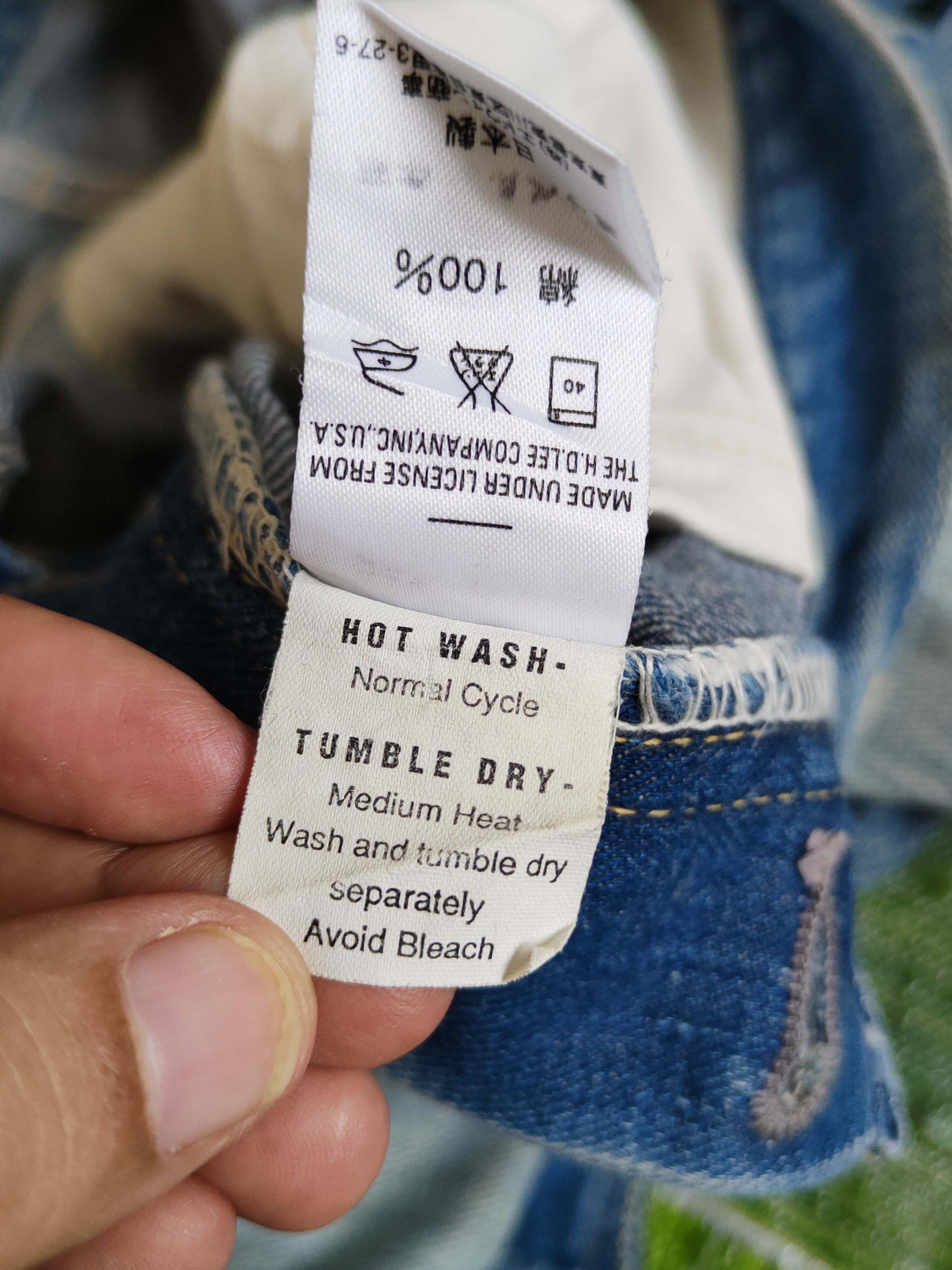 Japanese Brand Lee Blue Faded Distressed Ripped Jeans #S2237 Size US 30 / EU 46 - 14 Thumbnail