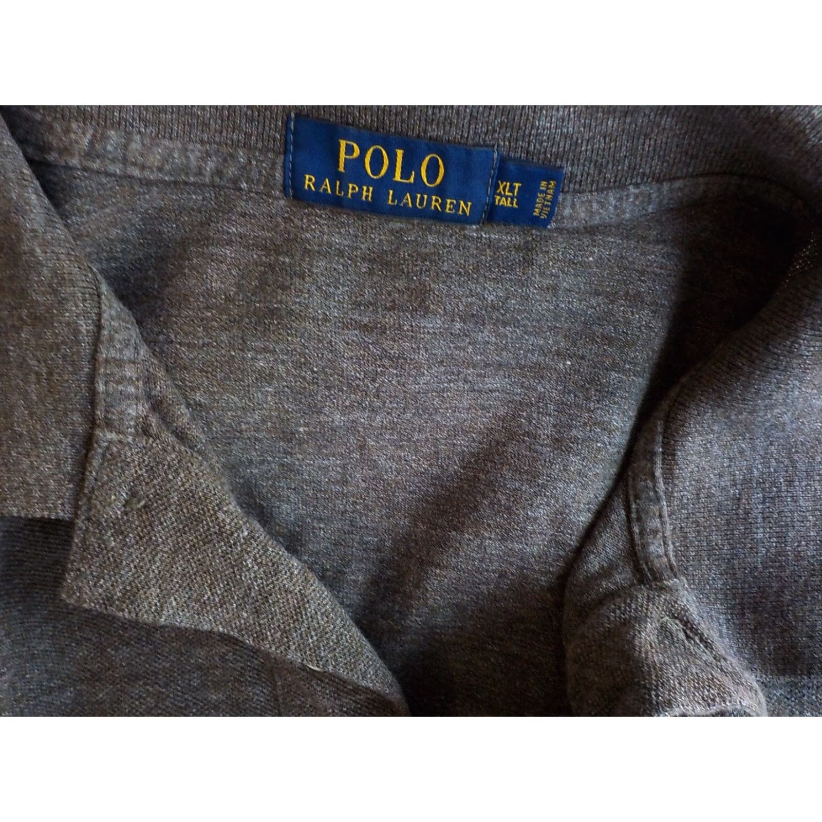 Polo Ralph Lauren VINTAGE Polo Ralph Lauren LS Polo Shirt Men Brown 100% Cotton XLT Big & Tall Logo Pony 25.5" Sleeve 33.5" Length Ivory Pony Logo Size US XL / EU 56 / 4 - 4 Thumbnail