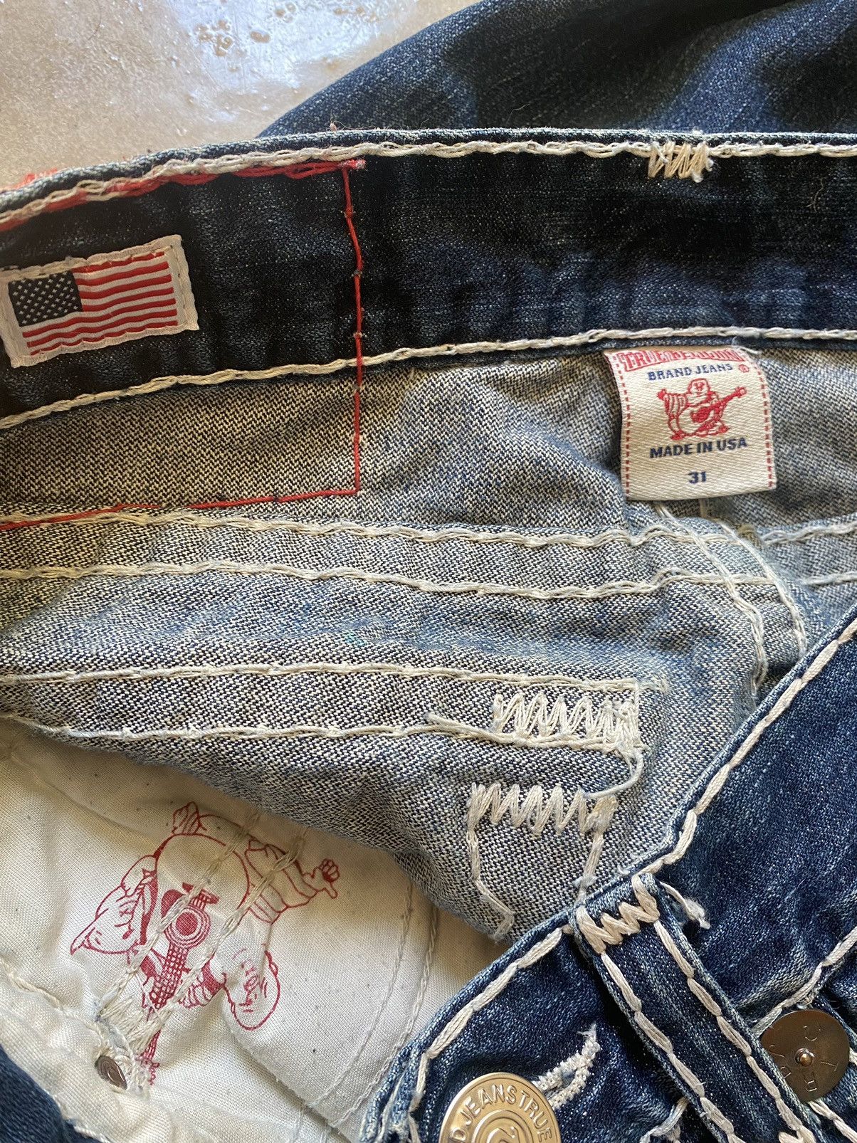 True Religion Vintage True Religion Jeans Size US 31 - 5 Thumbnail