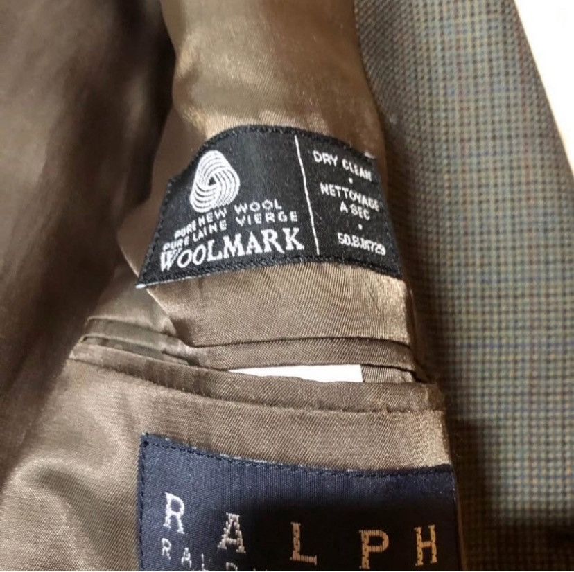 Ralph Lauren Mens Suit Blazer Ralph Lauren Sports Coat Jacket Wool Size 44S - 3 Thumbnail