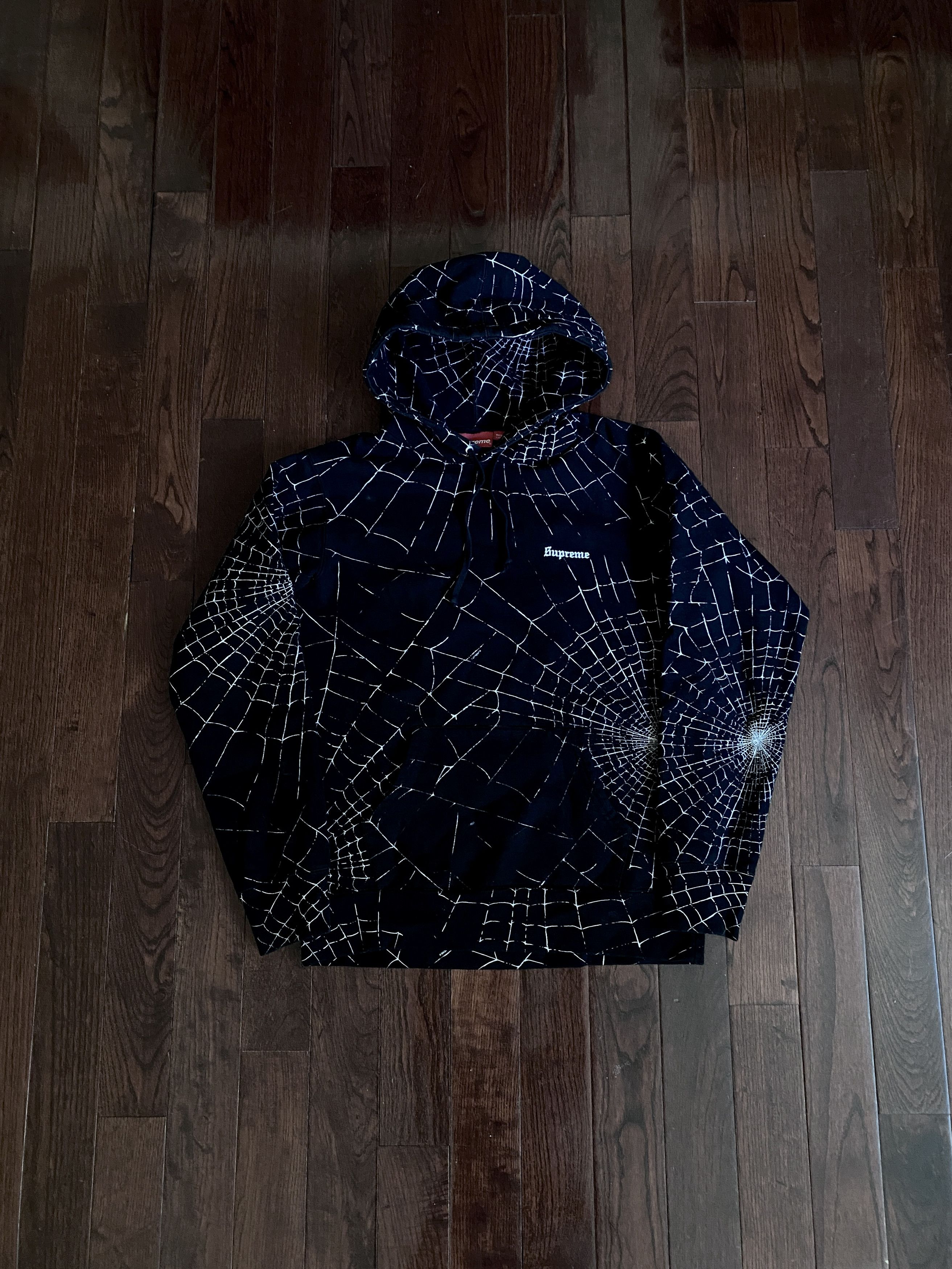 Supreme SUPREME SPIDER WEB HOODIE | Grailed