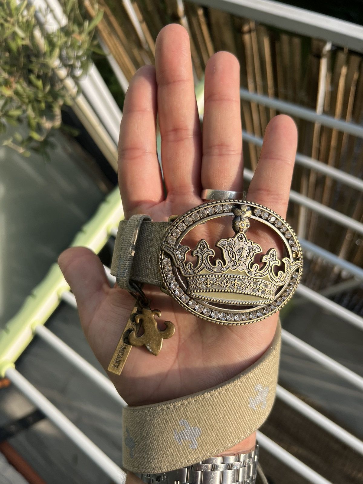 Other Vintage Y2K crown buckle belt 100cm archive skate drain opium Size ONE SIZE - 4 Thumbnail