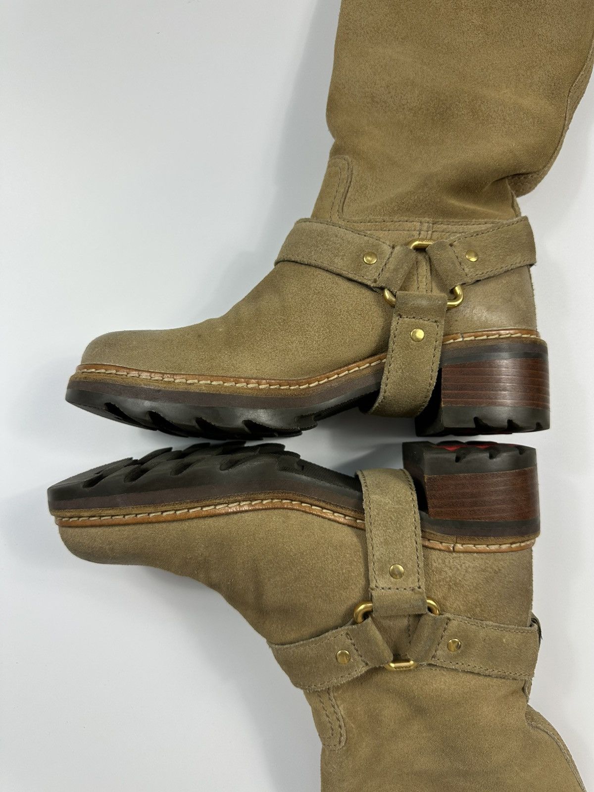Prada Vintage Prada Suede Leather Boots 6 US Size Beige Size US 6 / IT 36 - 5 Thumbnail