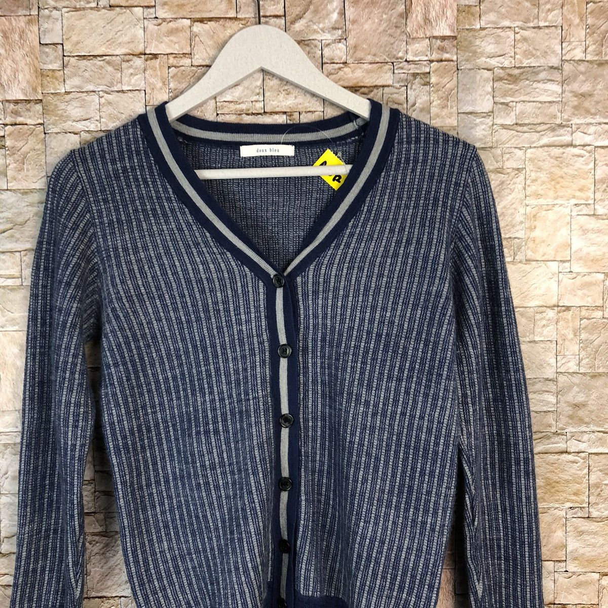 Japanese Brand Double Bleu Blue Cardigan Knitwear #A1072 Size S / US 4 / IT 40 - 5 Thumbnail
