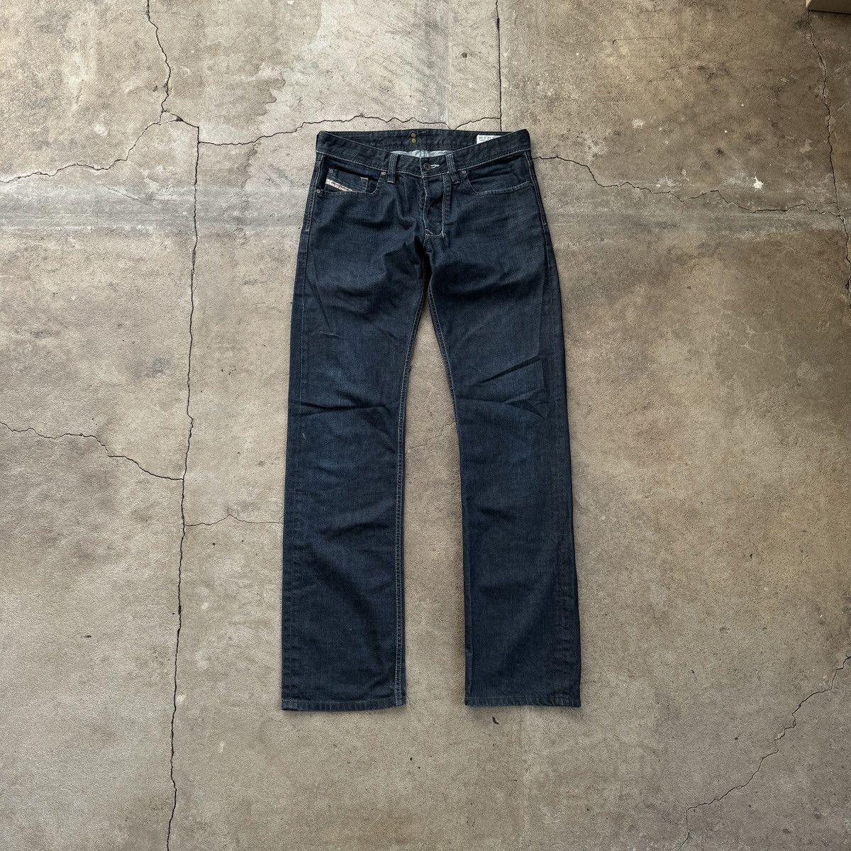 Diesel Diesel Larkee Navy Denim Straight Fit Size US 32 / EU 48 - 1 Thumbnail