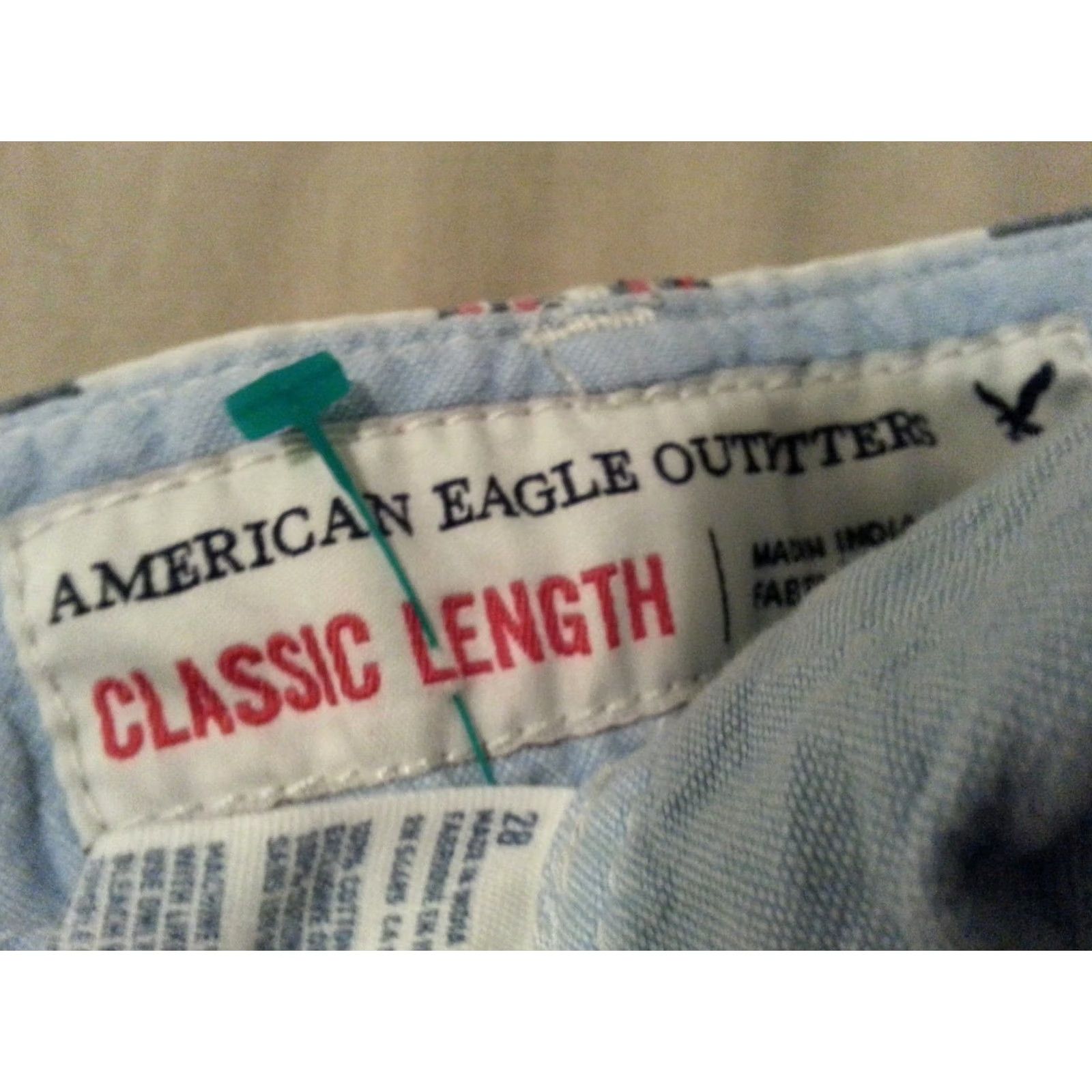 American Eagle Outfitters Mens American Eagle Outfitters Plaid Shorts 28 White Khaki Size US 28 / EU 44 - 4 Thumbnail