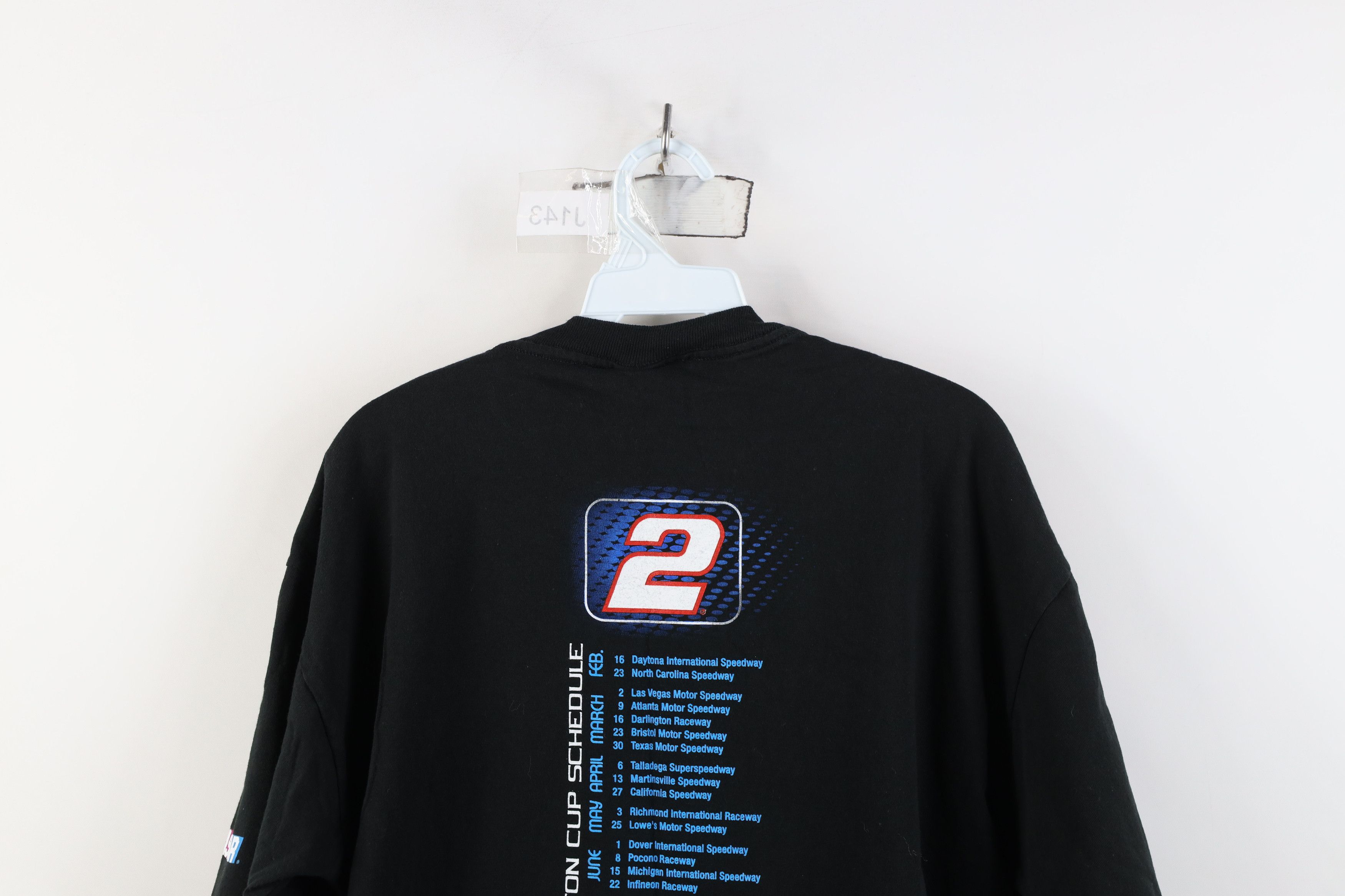 Vintage Vintage Y2K 2003 NASCAR Wallace Racing Short Sleeve T-Shirt Size US L / EU 52-54 / 3 - 14 Thumbnail
