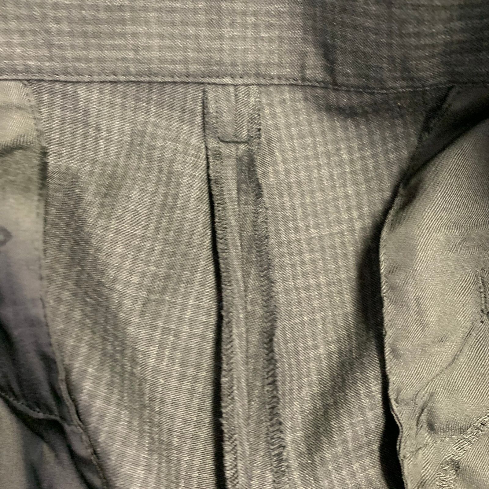 Dsquared2 DSQUARED2 Grey Black Checkered Wool Raw Edge Dress Pants Size US 38 / EU 54 - 8 Thumbnail
