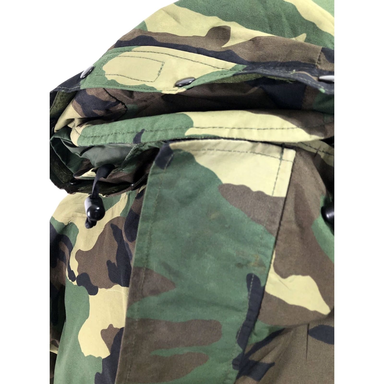 Vintage COLD WEATHER PARKA Camouflage Military JACKET Short Large Size US 33 - 4 Thumbnail