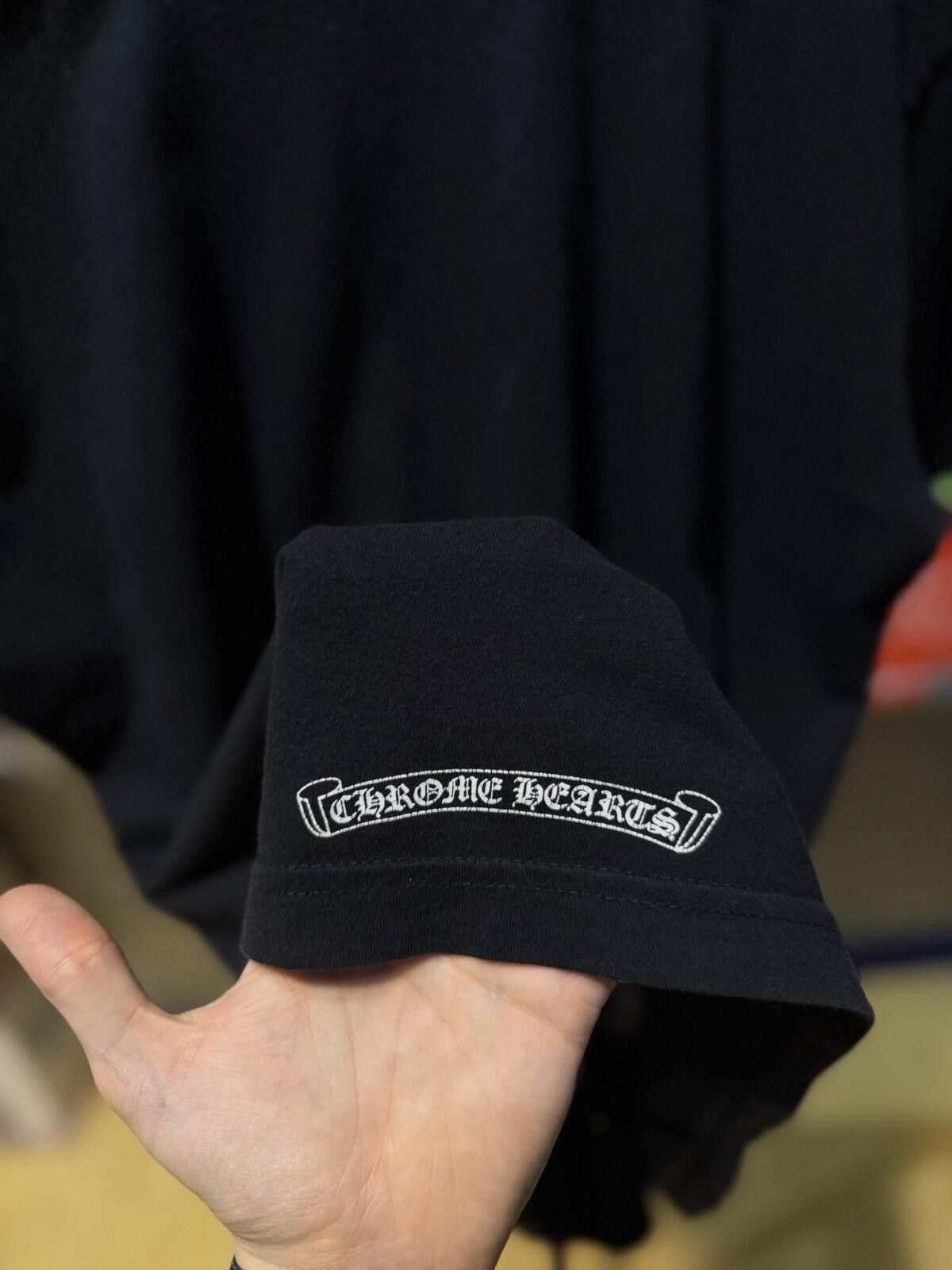 Chrome Hearts Chrome Hearts Neck Logo Tee Shirt Black Size (M) RARE Size US M / EU 48-50 / 2 - 11 Thumbnail